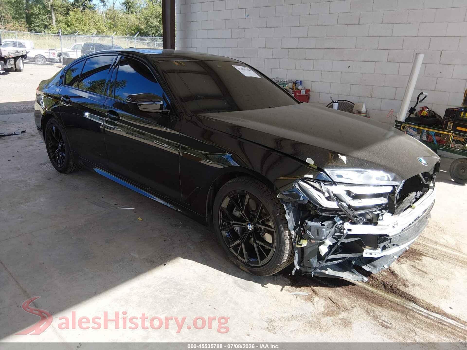 2021 BMW 540I — VIN WBA73BJ08MWX26172