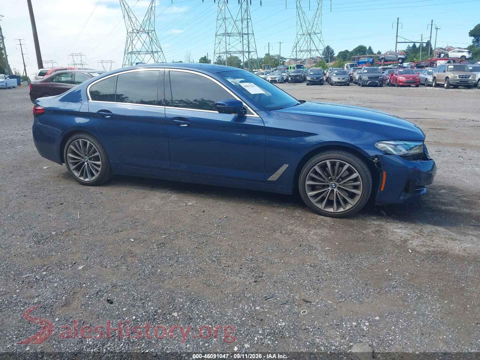 2021 BMW 540I — VIN WBA73BJ0XMCF34613