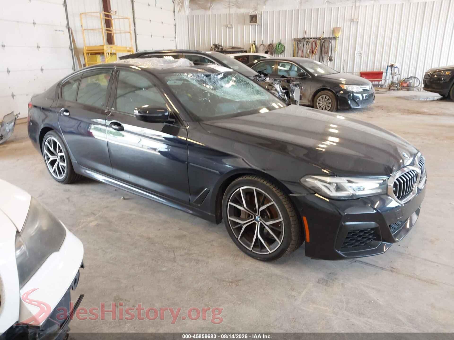 2021 BMW 5 SERIES — VIN WBA73BJ0XMWW89531
