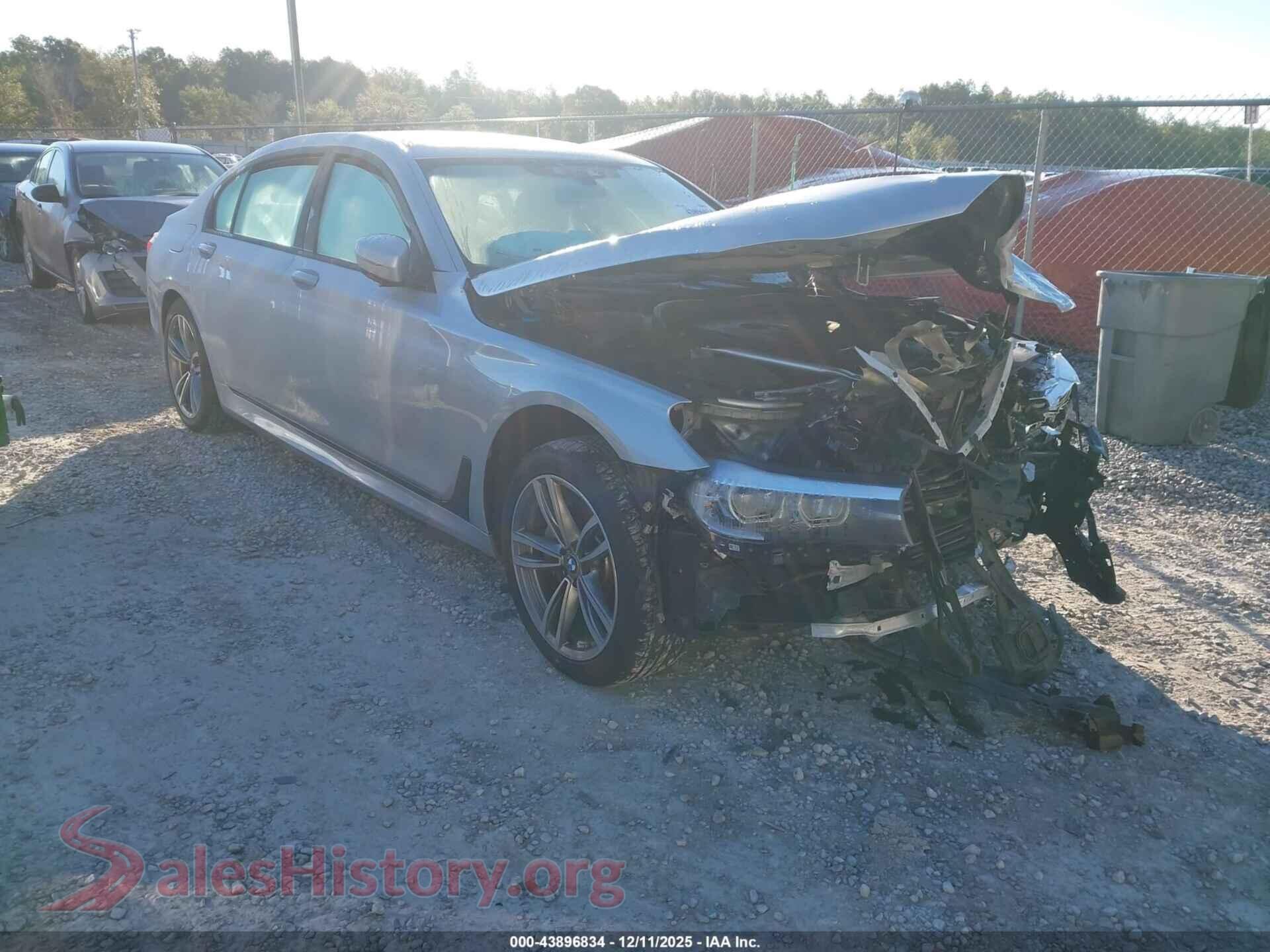 2019 BMW 740I — VIN WBA7E4C59KGV70505