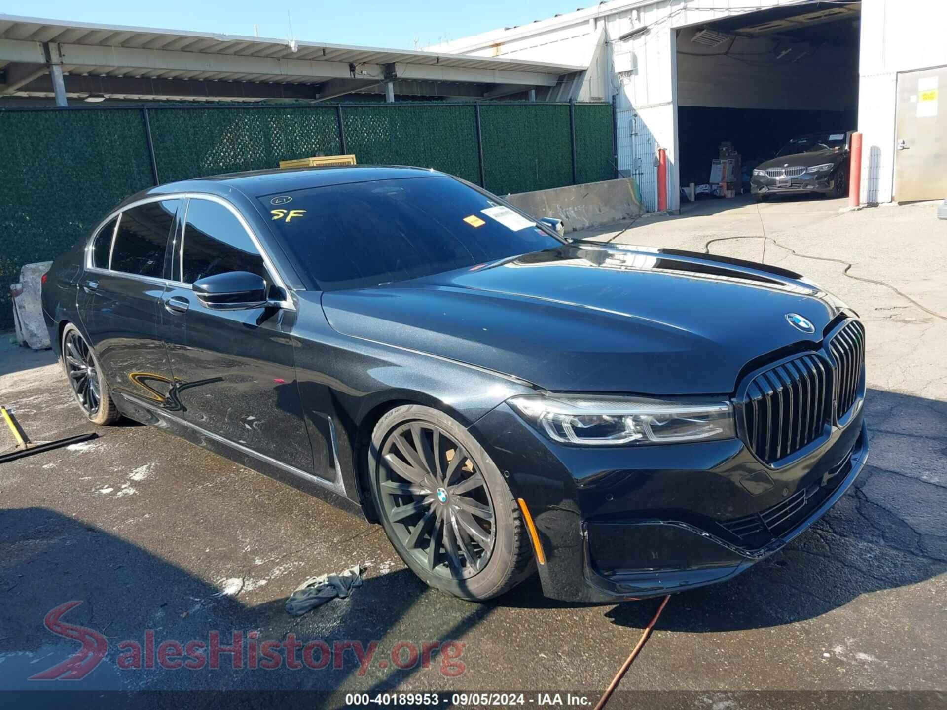 2020 BMW 740I — VIN WBA7T4C03LGF97293