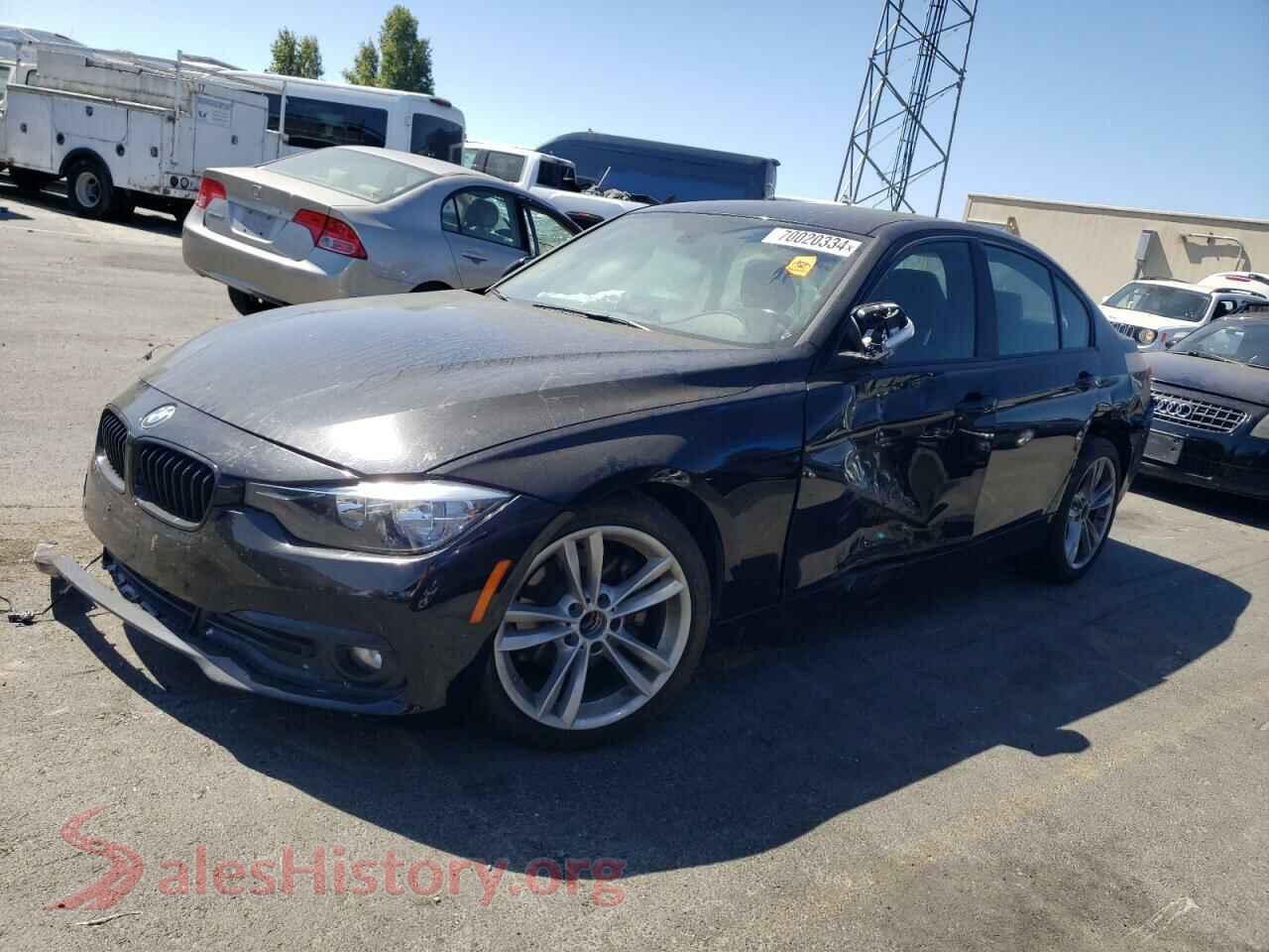 2016 BMW 3 SERIES — VIN WBA8A9C50GK616854