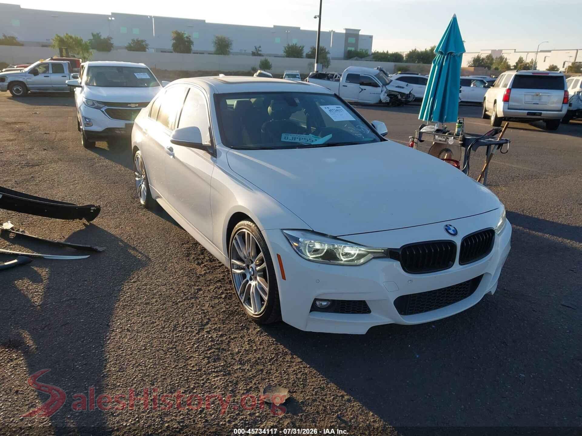 2016 BMW 340I — VIN WBA8B3C5XGK383737