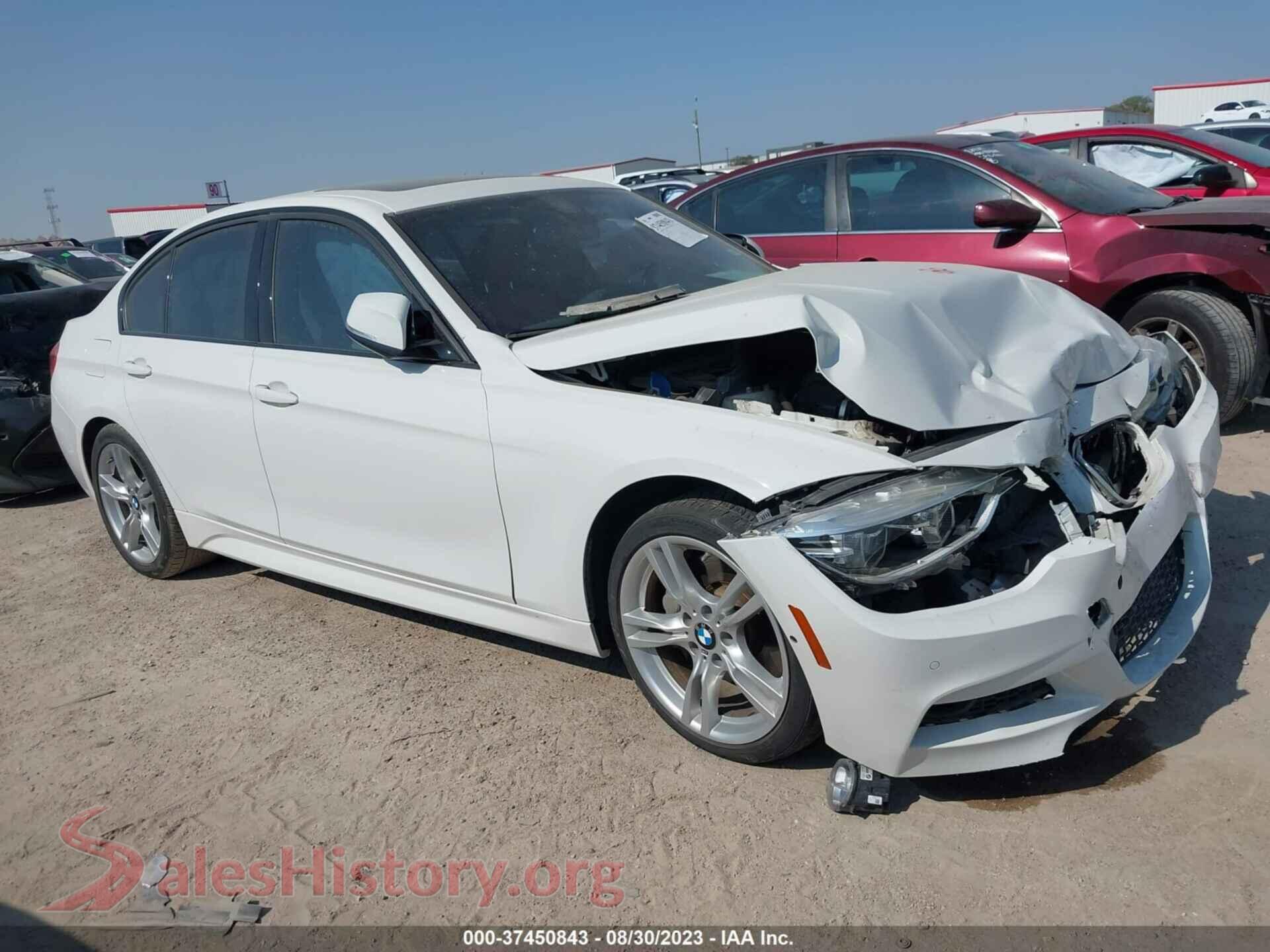 2017 BMW 3 SERIES — VIN WBA8B3G31HNU36009