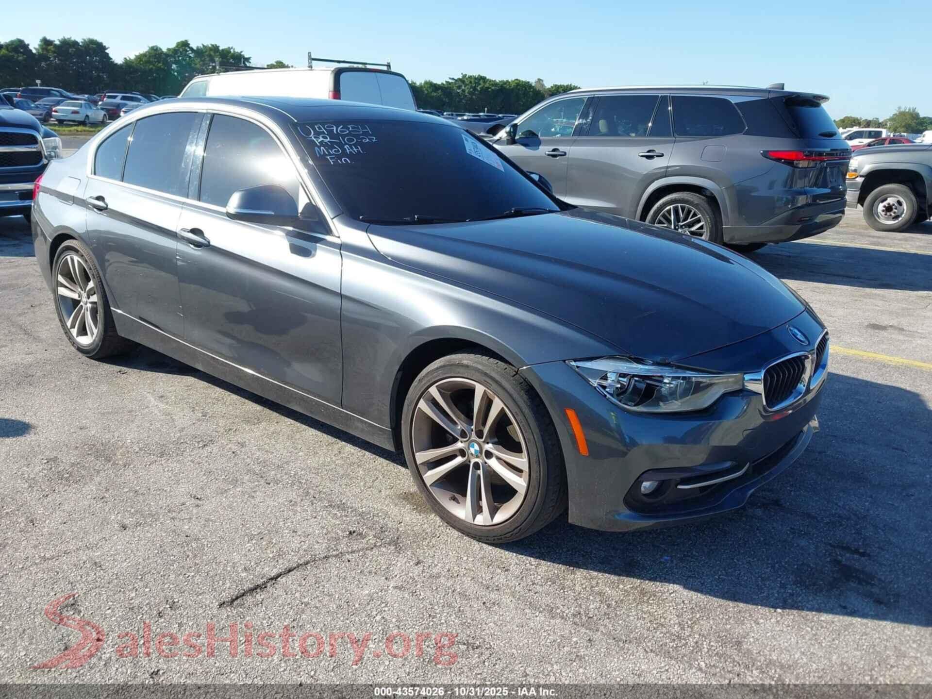 2017 BMW 330I — VIN WBA8B9G51HNU49654