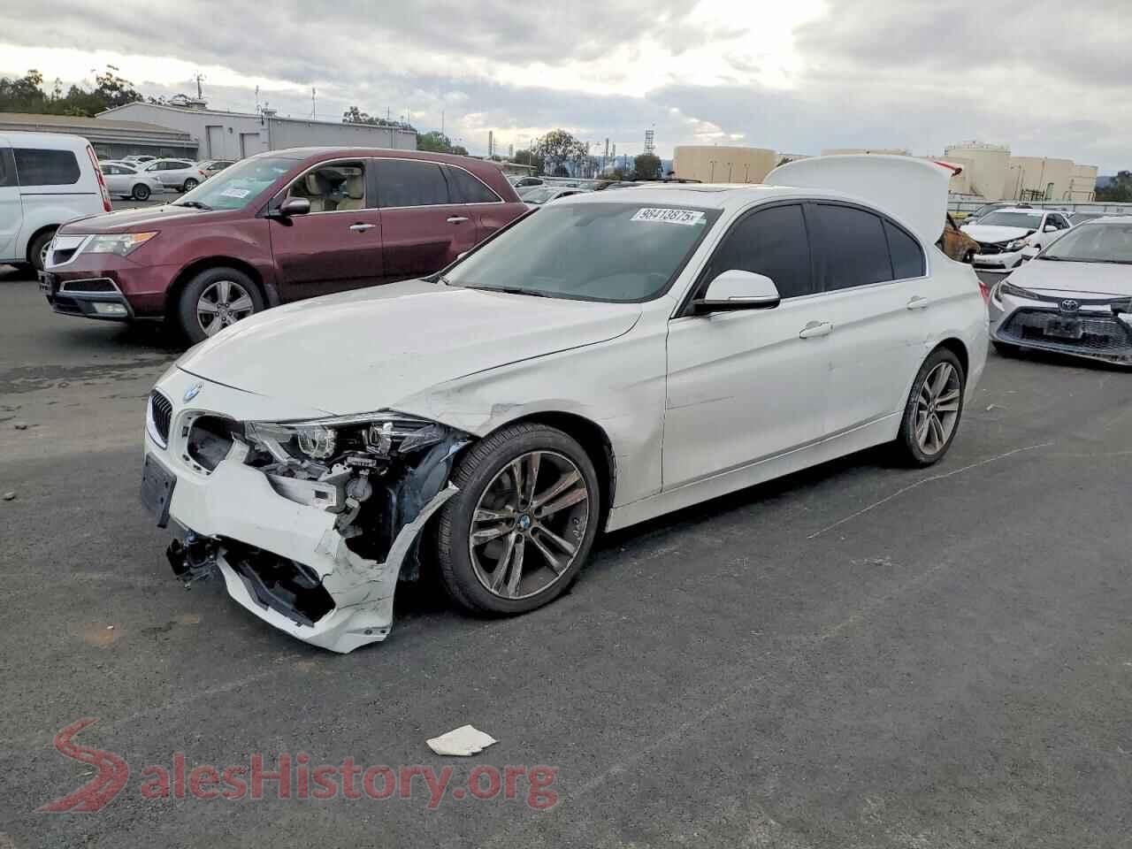 2018 BMW 3 SERIES — VIN WBA8B9G56JNU96281