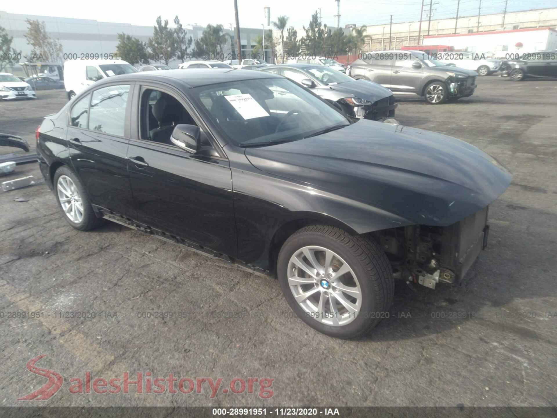 2016 BMW 3 SERIES — VIN WBA8E1G59GNU11600