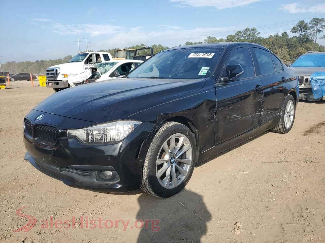2016 BMW 3 SERIES — VIN WBA8E1G5XGNU10150