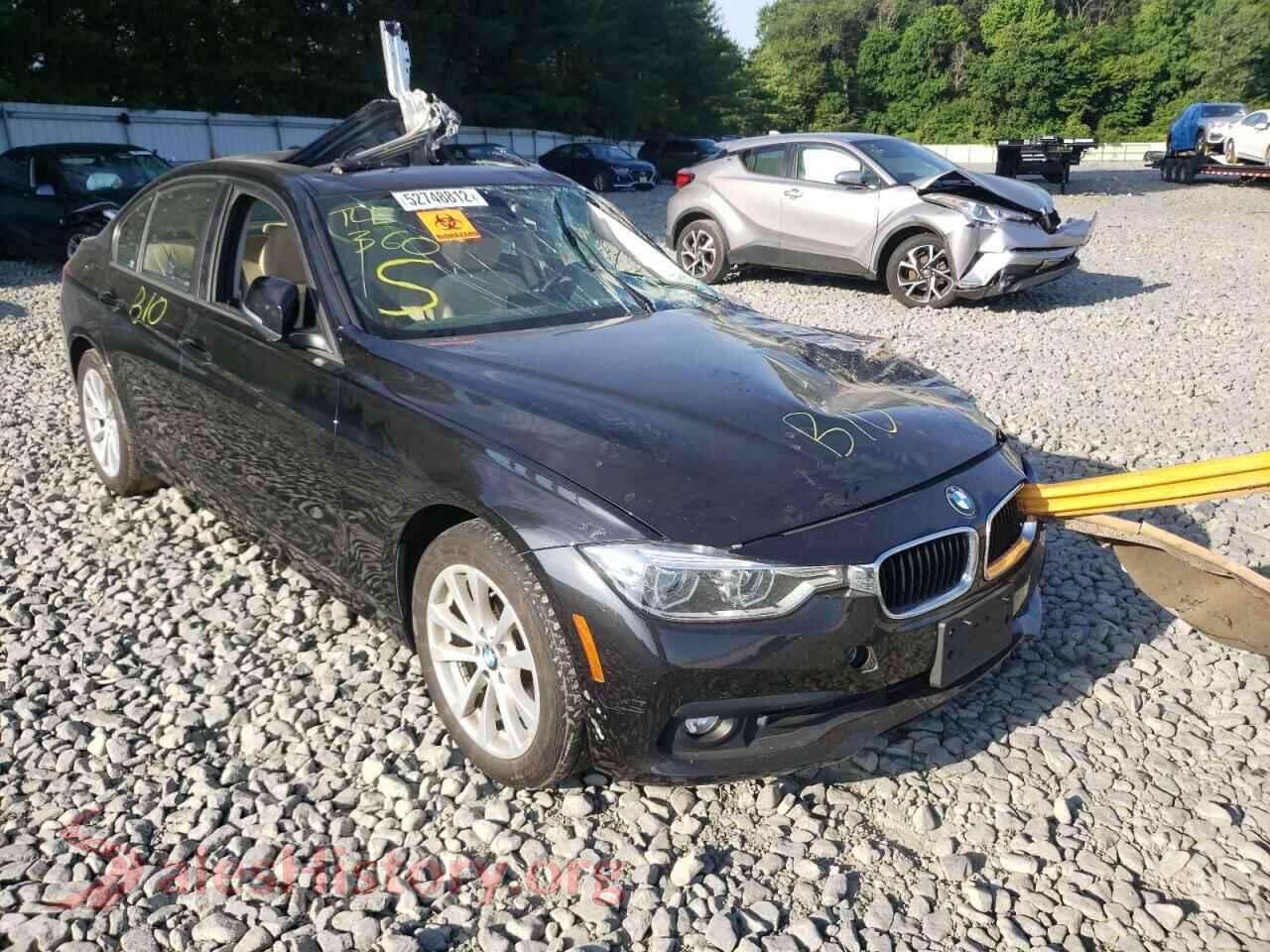 2018 BMW 3 SERIES — VIN WBA8E5G52JNV03422