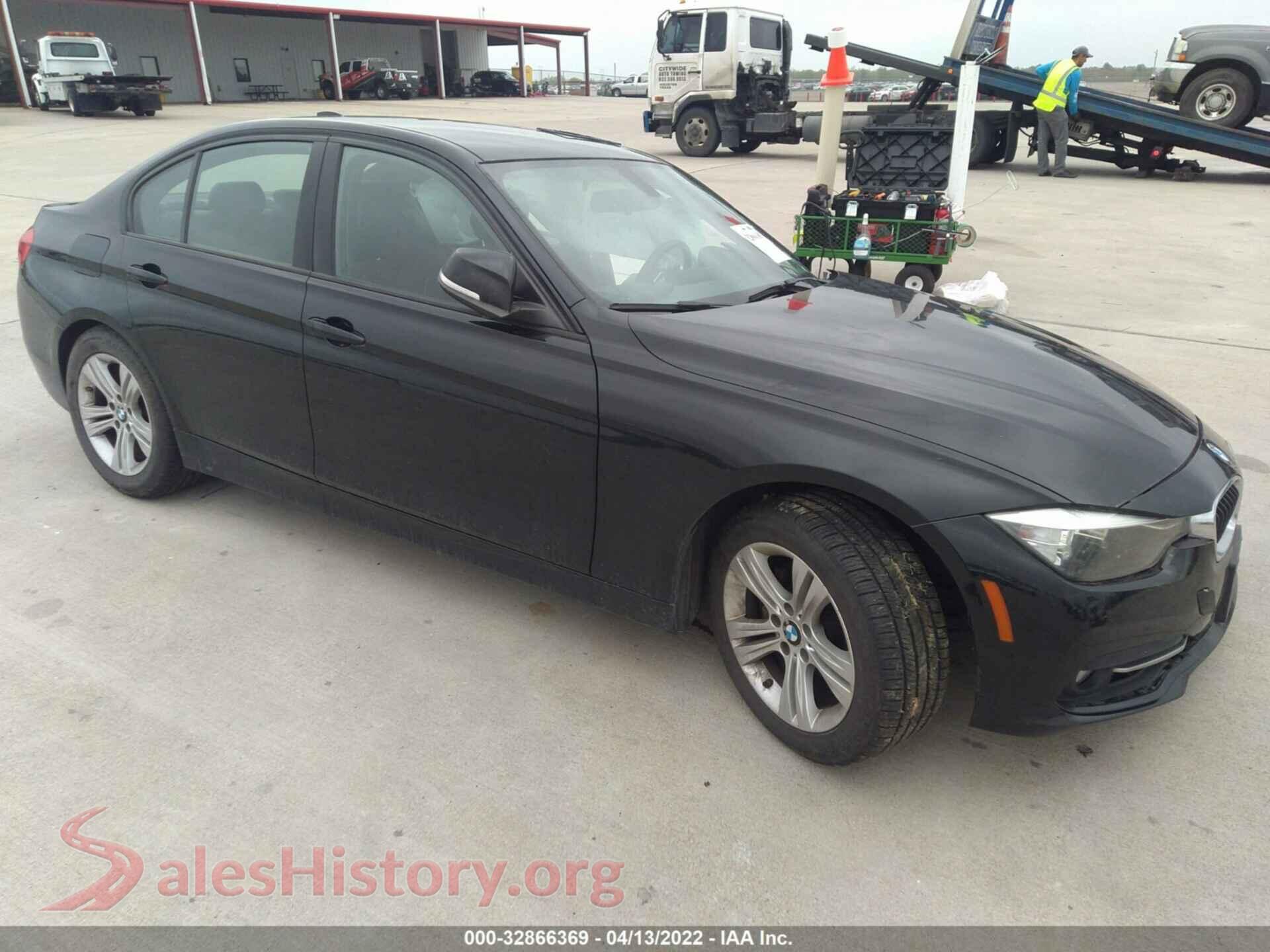 2016 BMW 3 SERIES — VIN WBA8E9G55GNT44038