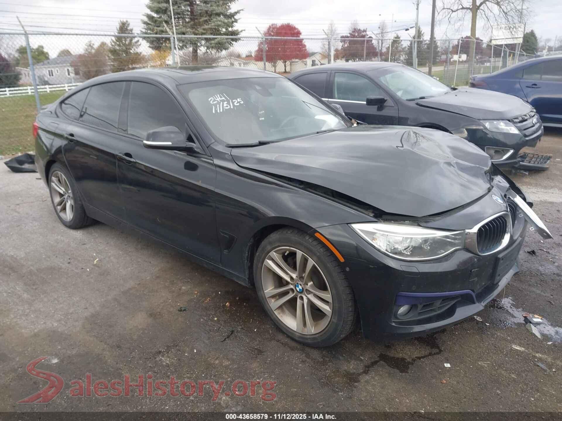 2016 BMW 328I GRAN TURISMO — VIN WBA8Z5C52GG502441