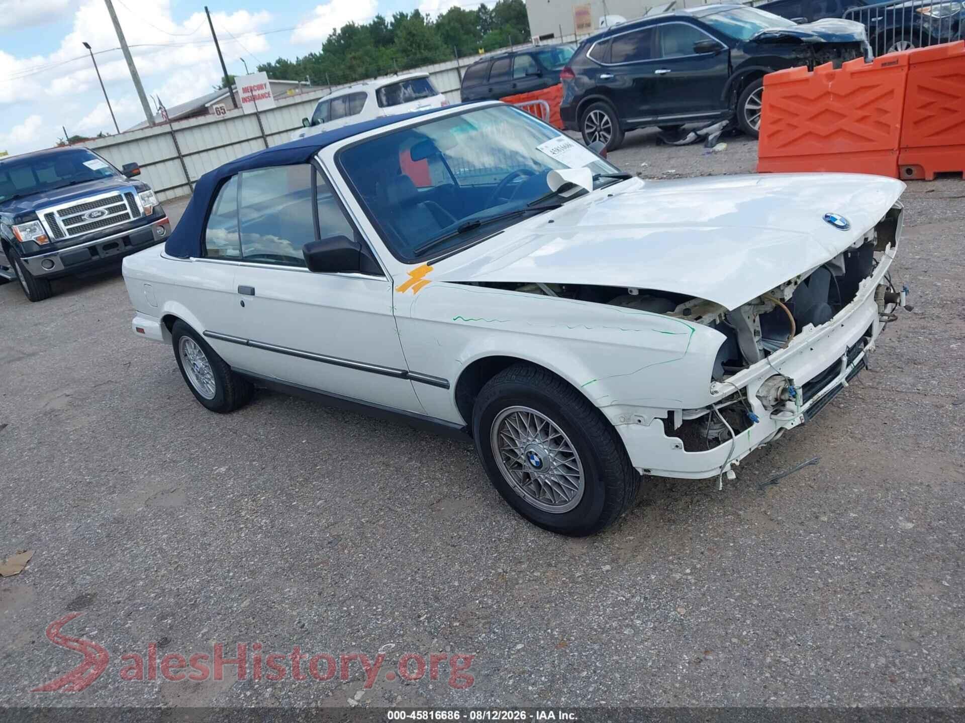 1989 BMW 325 — VIN WBABB2302K8864298