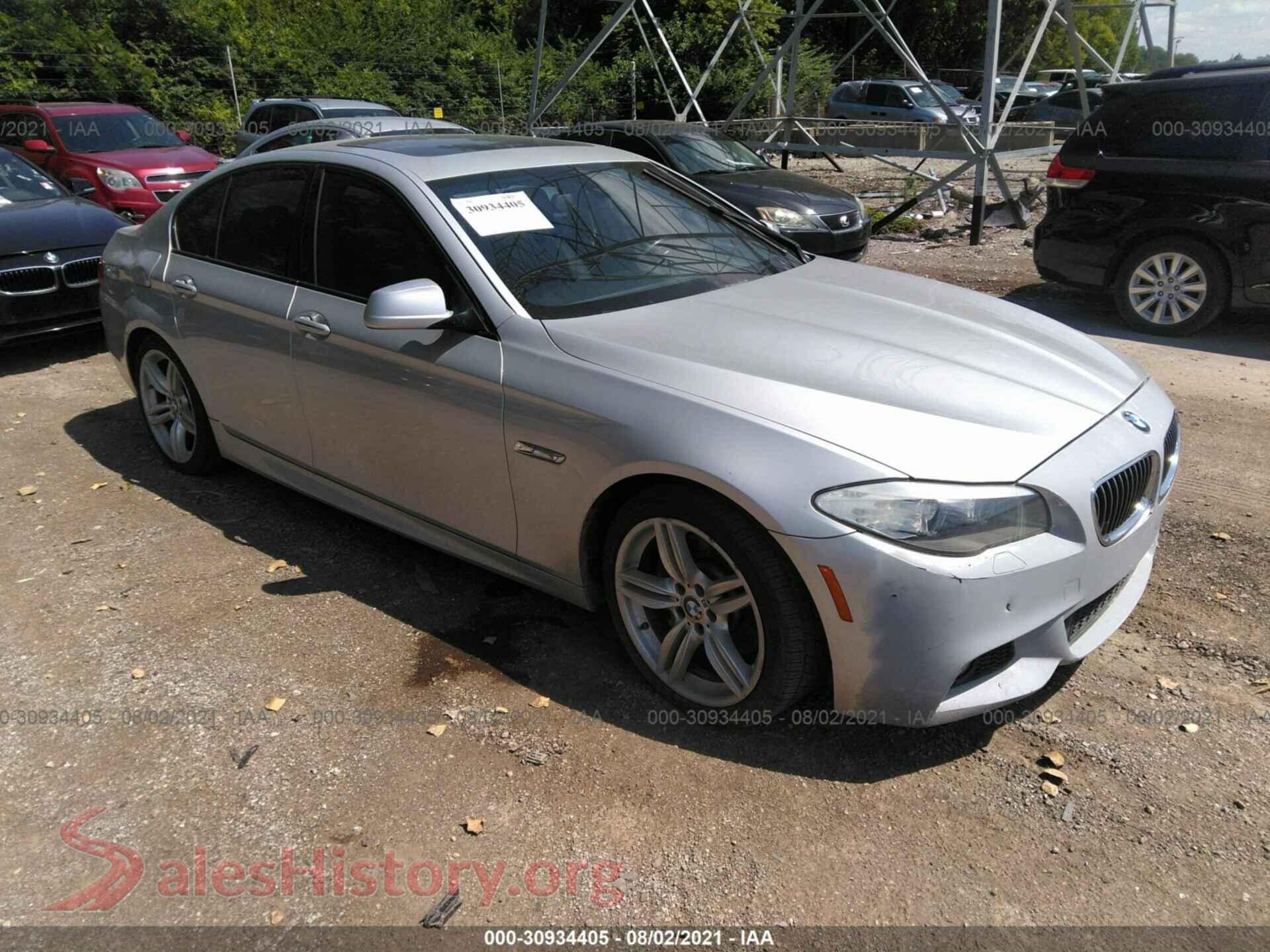2013 BMW 5 SERIES — VIN WBAFR7C50DC820371