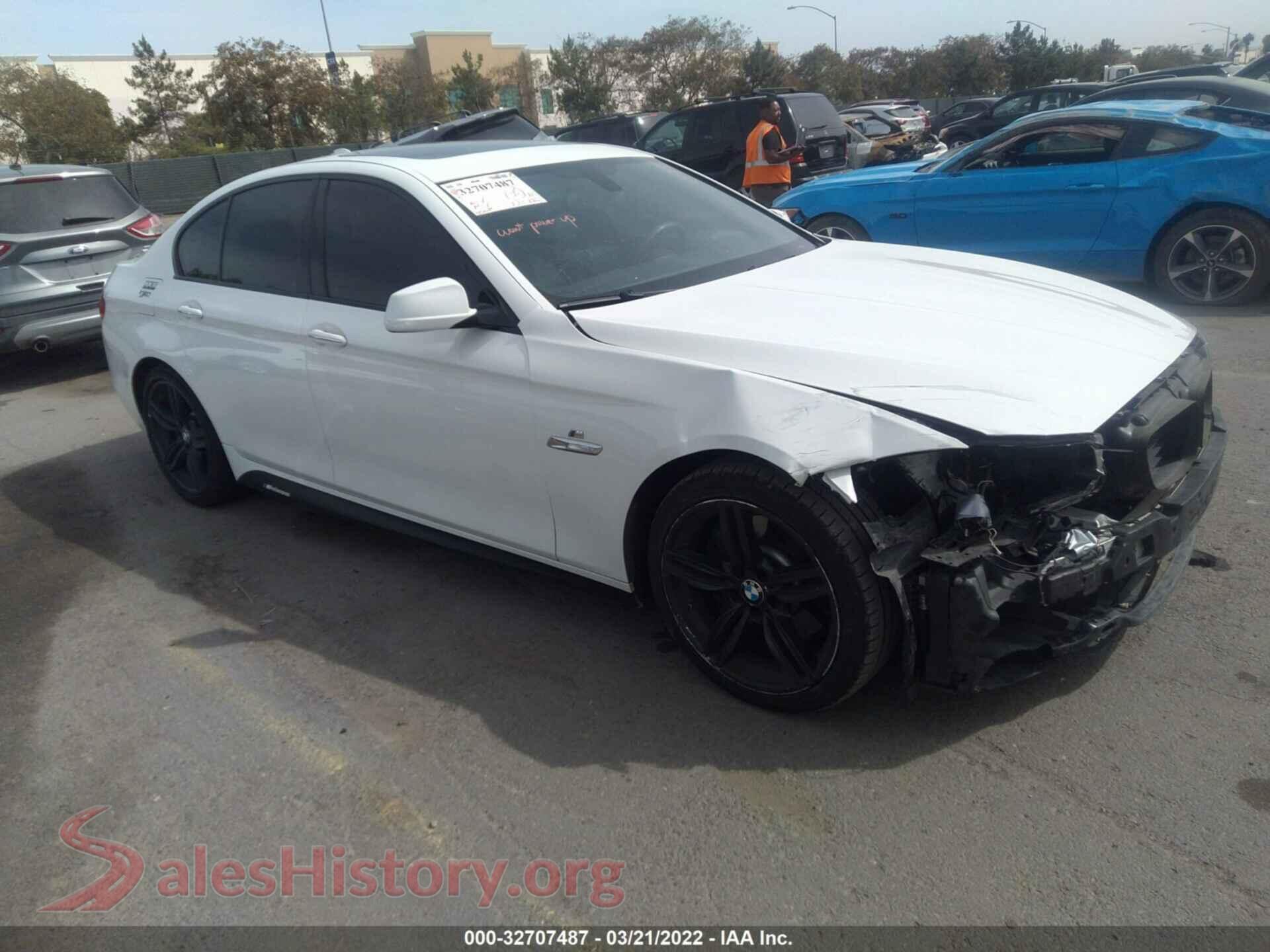 2013 BMW 5 SERIES — VIN WBAFR7C51DC826552