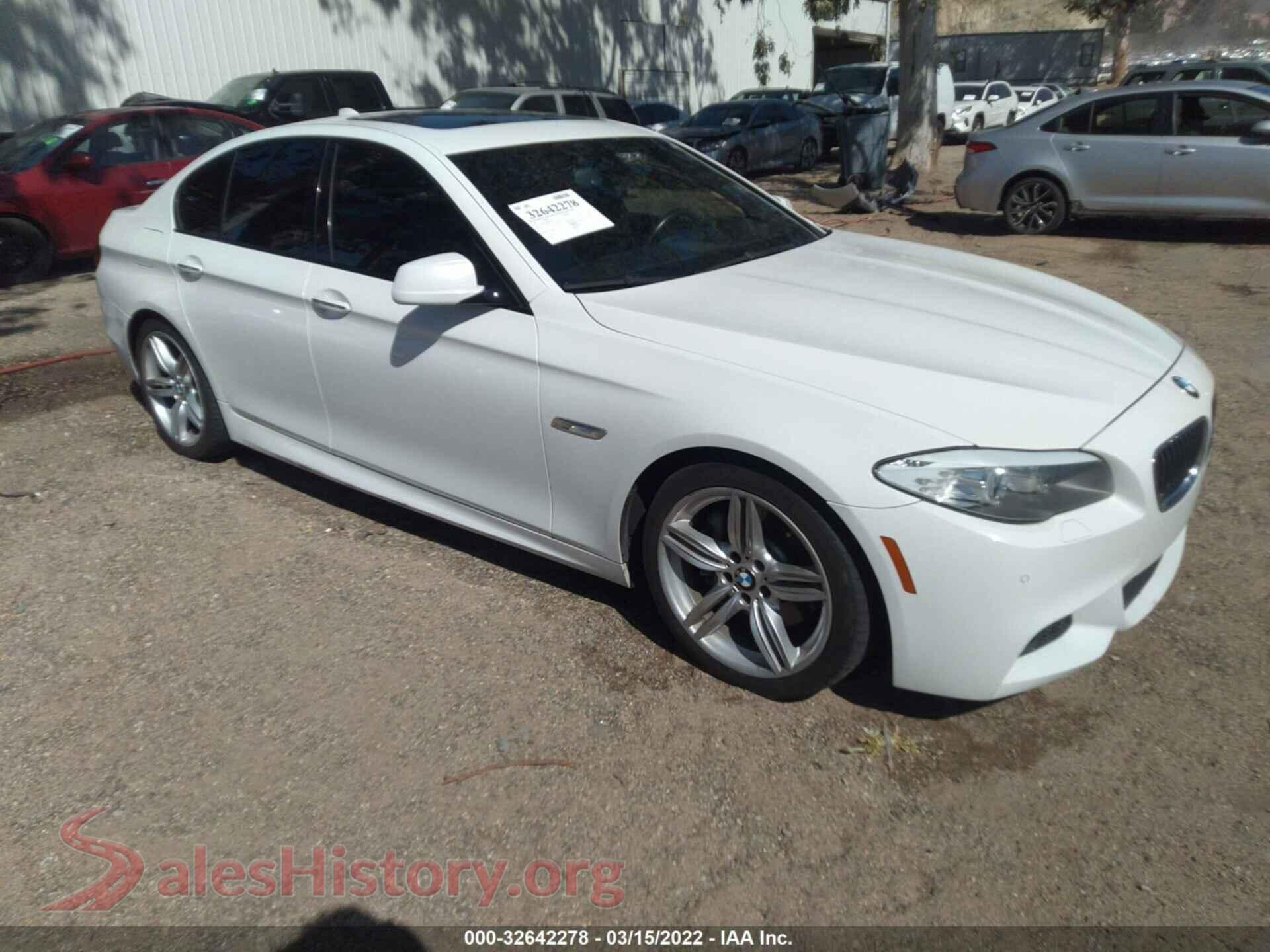 2013 BMW 5 SERIES — VIN WBAFR7C58DC820408