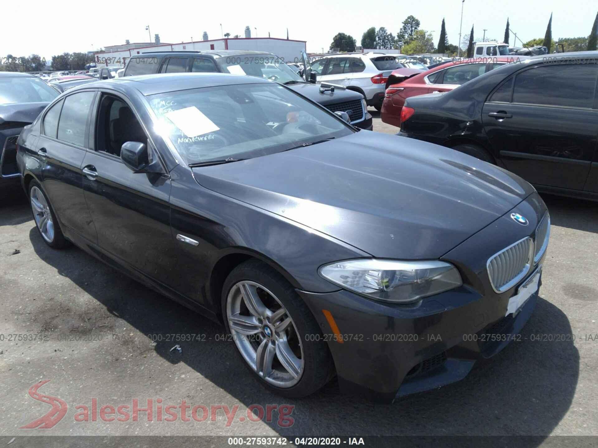 2012 BMW 550 — VIN WBAFR9C53CDV58804