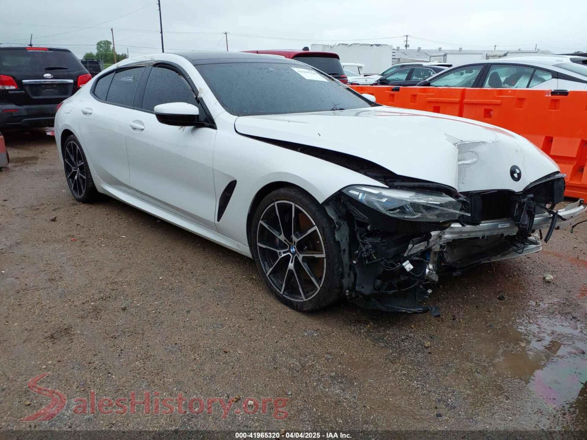 2020 BMW 840I GRAN COUPE — VIN WBAGV2C0XLCD34160