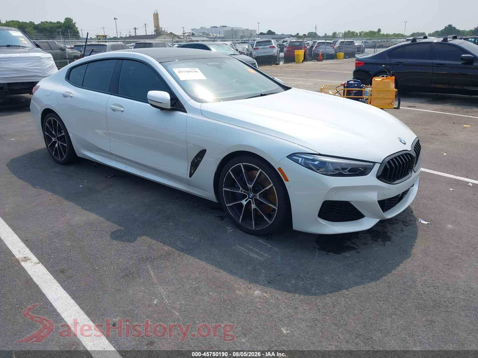 2021 BMW 840I GRAN COUPE — VIN WBAGV4C04MCF88590