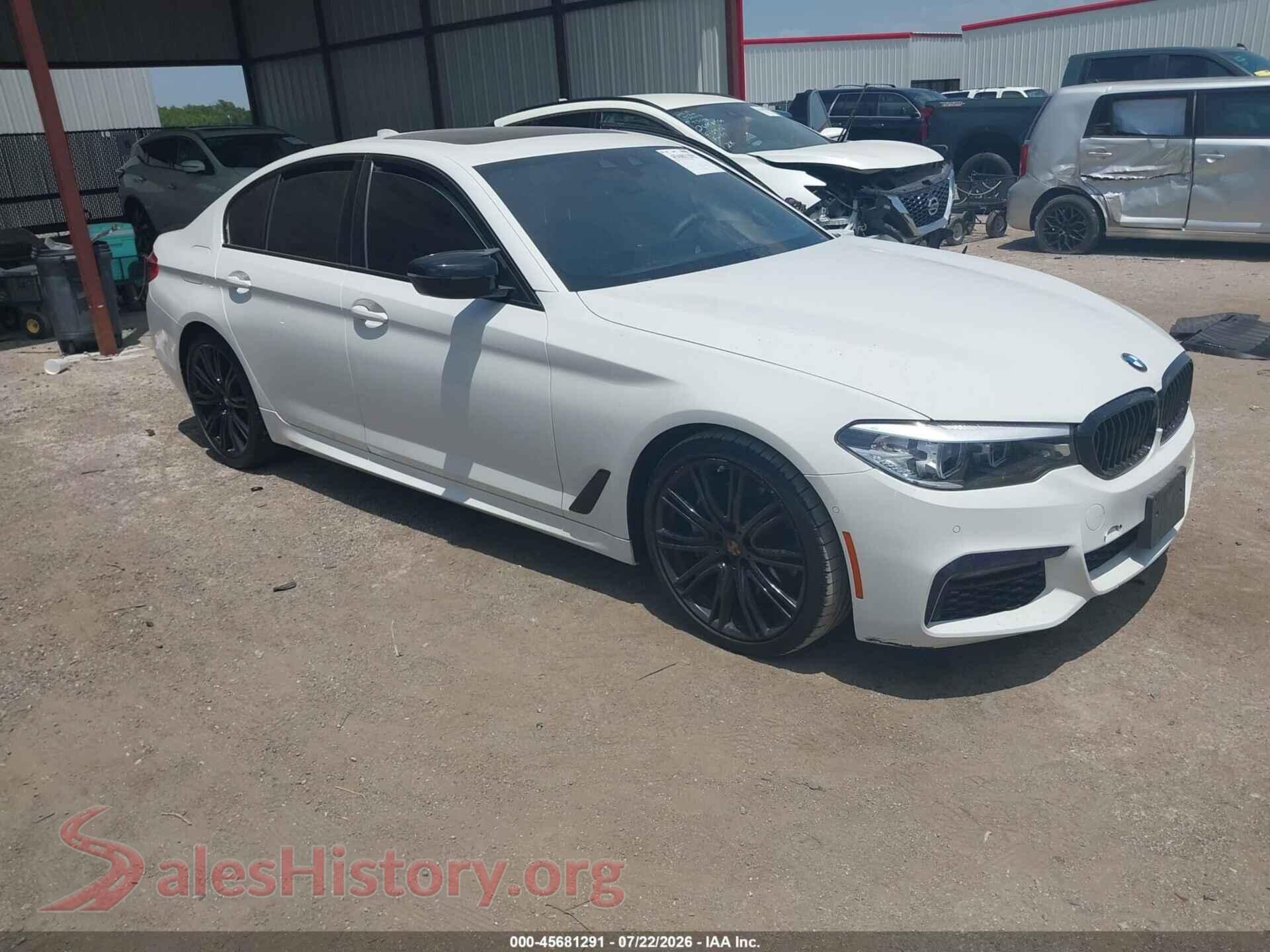 2020 BMW 540I — VIN WBAJS1C06LCE02740