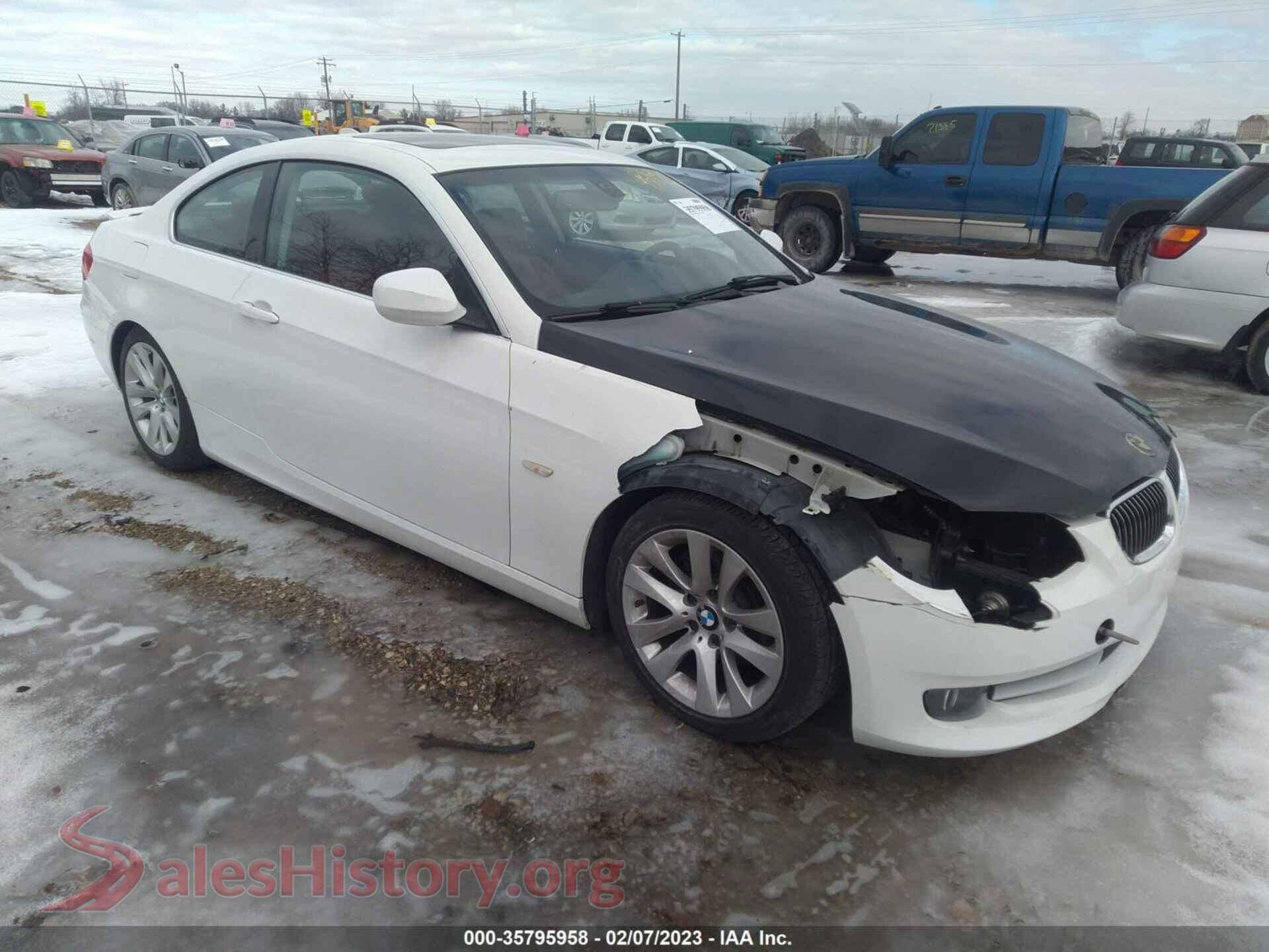 2013 BMW 3 SERIES — VIN WBAKE3C54DE771845