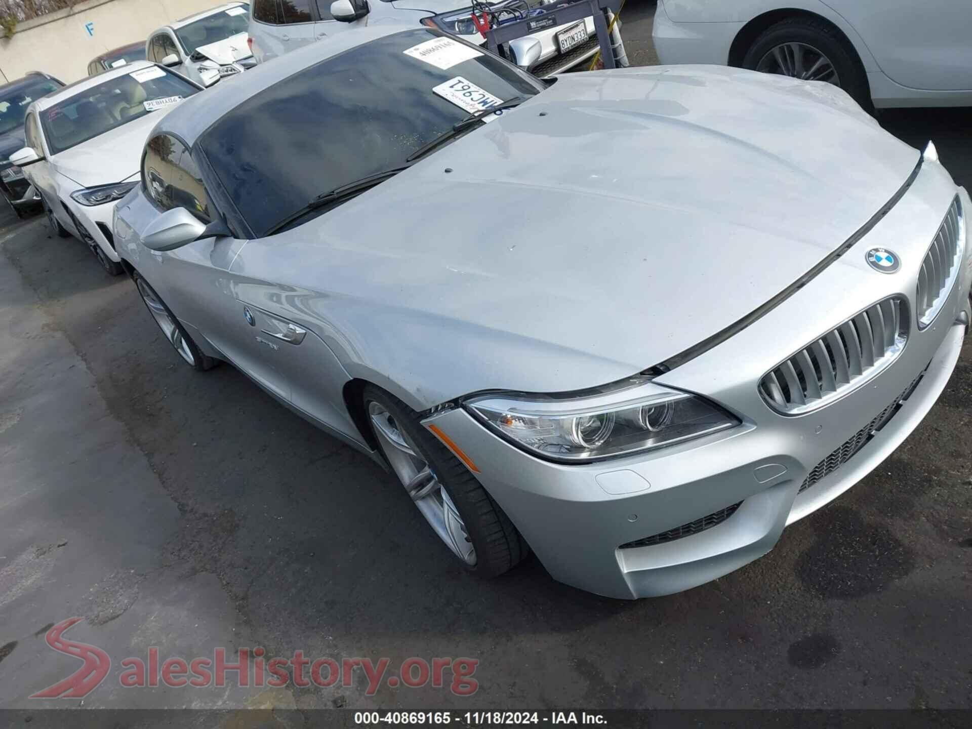 2016 BMW Z4 — VIN WBALM7C51G5B59995