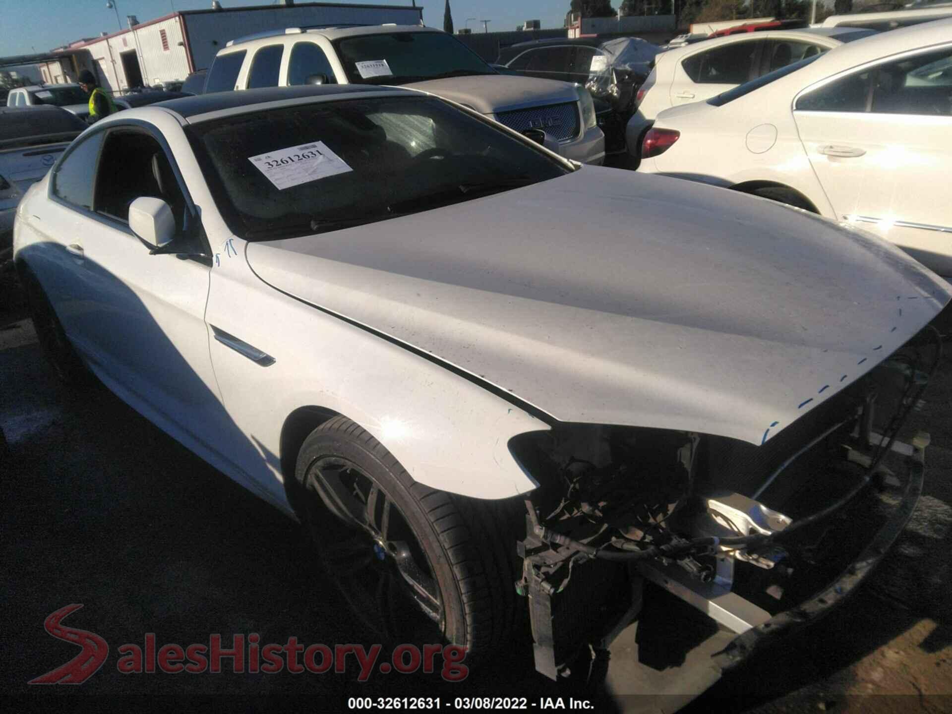 2014 BMW 6 SERIES — VIN WBALW3C56EC892889