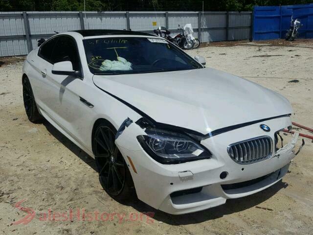 2012 BMW 6 SERIES — VIN WBALX3C52CC528642