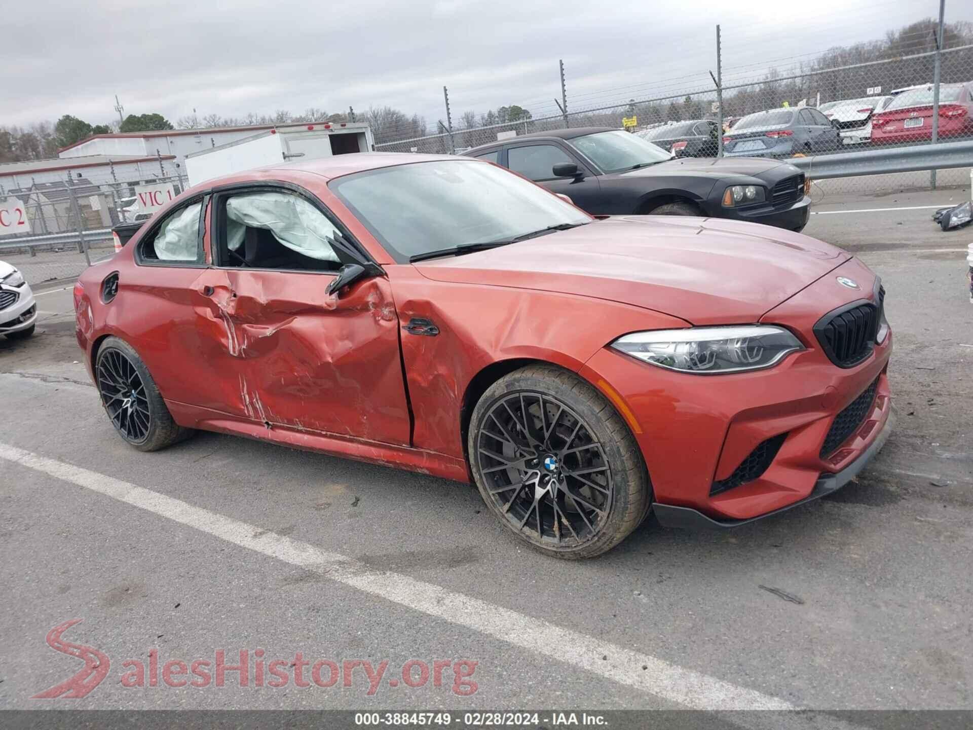 2019 BMW M2 — VIN WBS2U7C57K7D54102