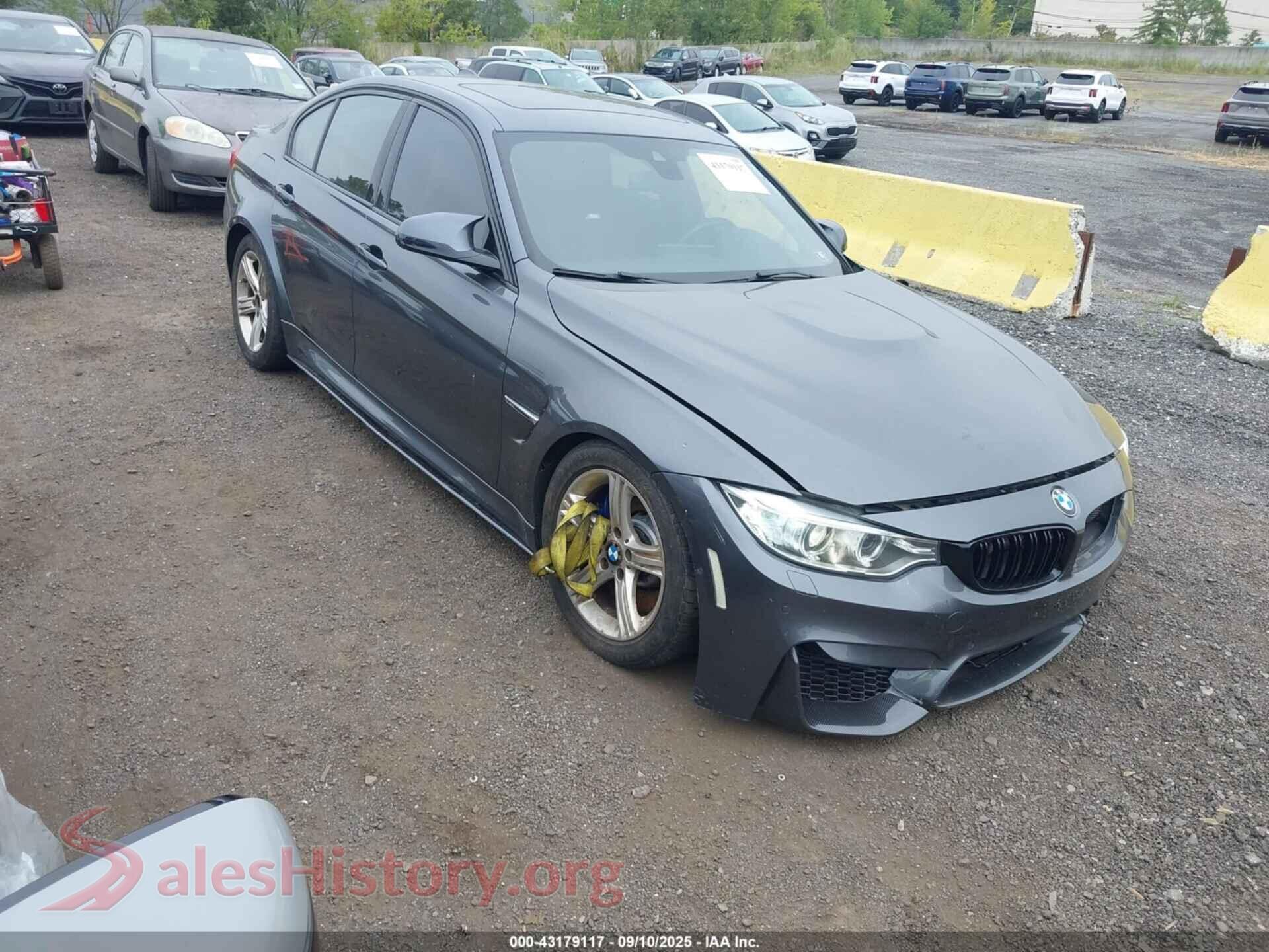 2015 BMW M3 — VIN WBS3C9C52FP804860