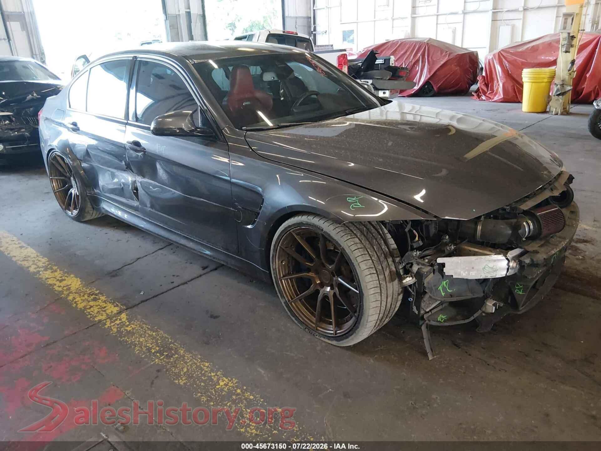 2015 BMW M3 — VIN WBS3C9C57FP803431