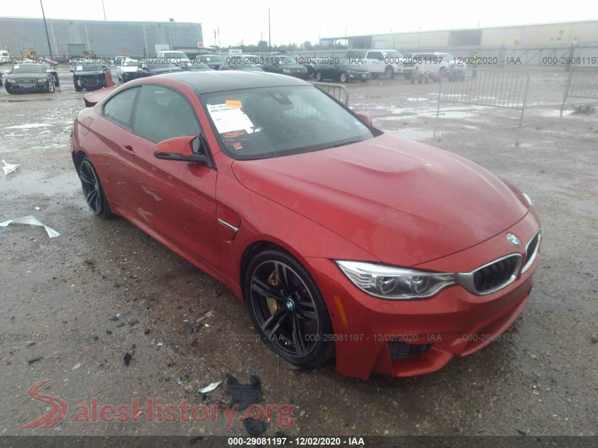 2016 BMW M4 — VIN WBS3R9C5XGK336096