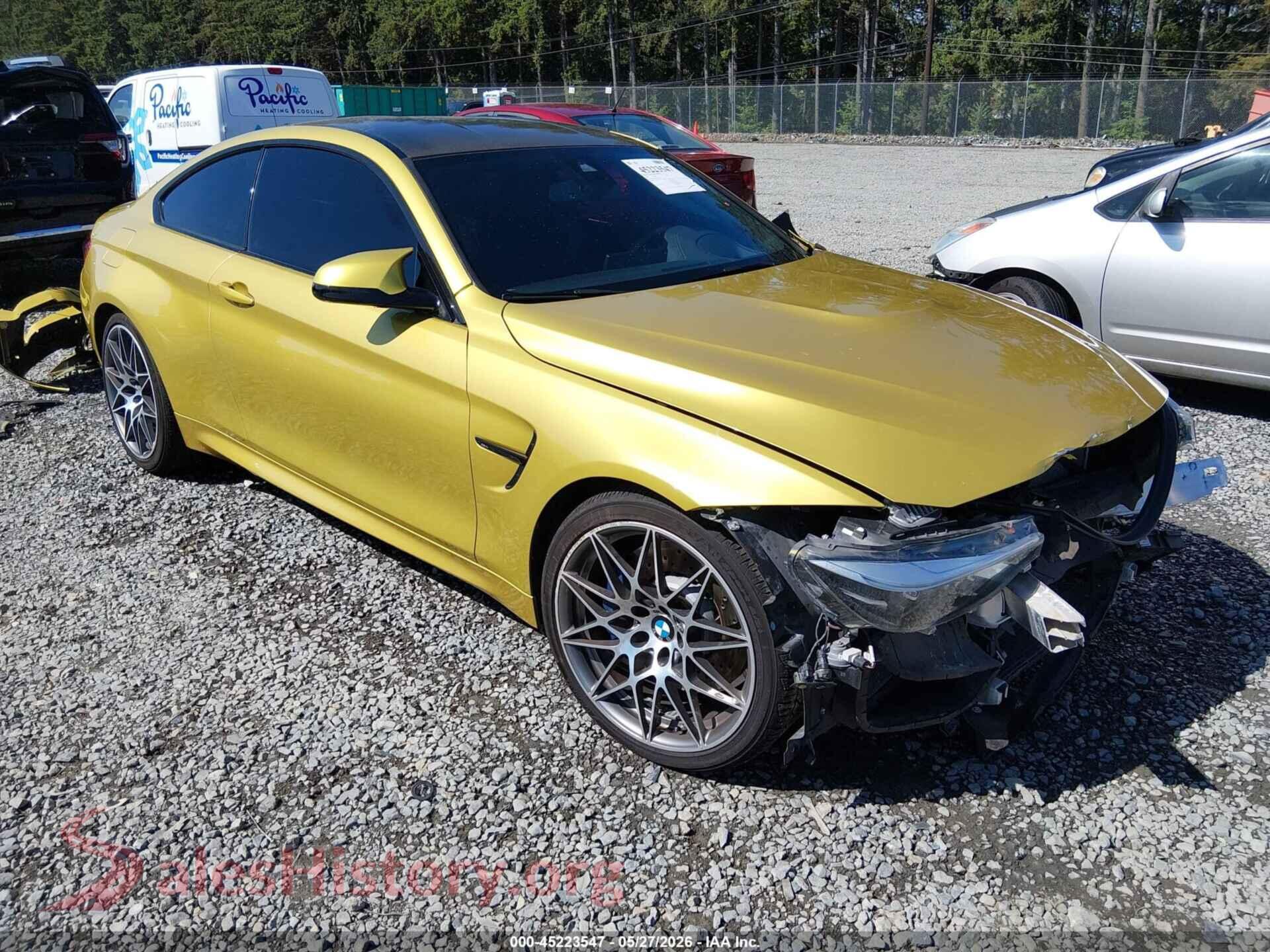2018 BMW M4 — VIN WBS4Y9C54JAA85342