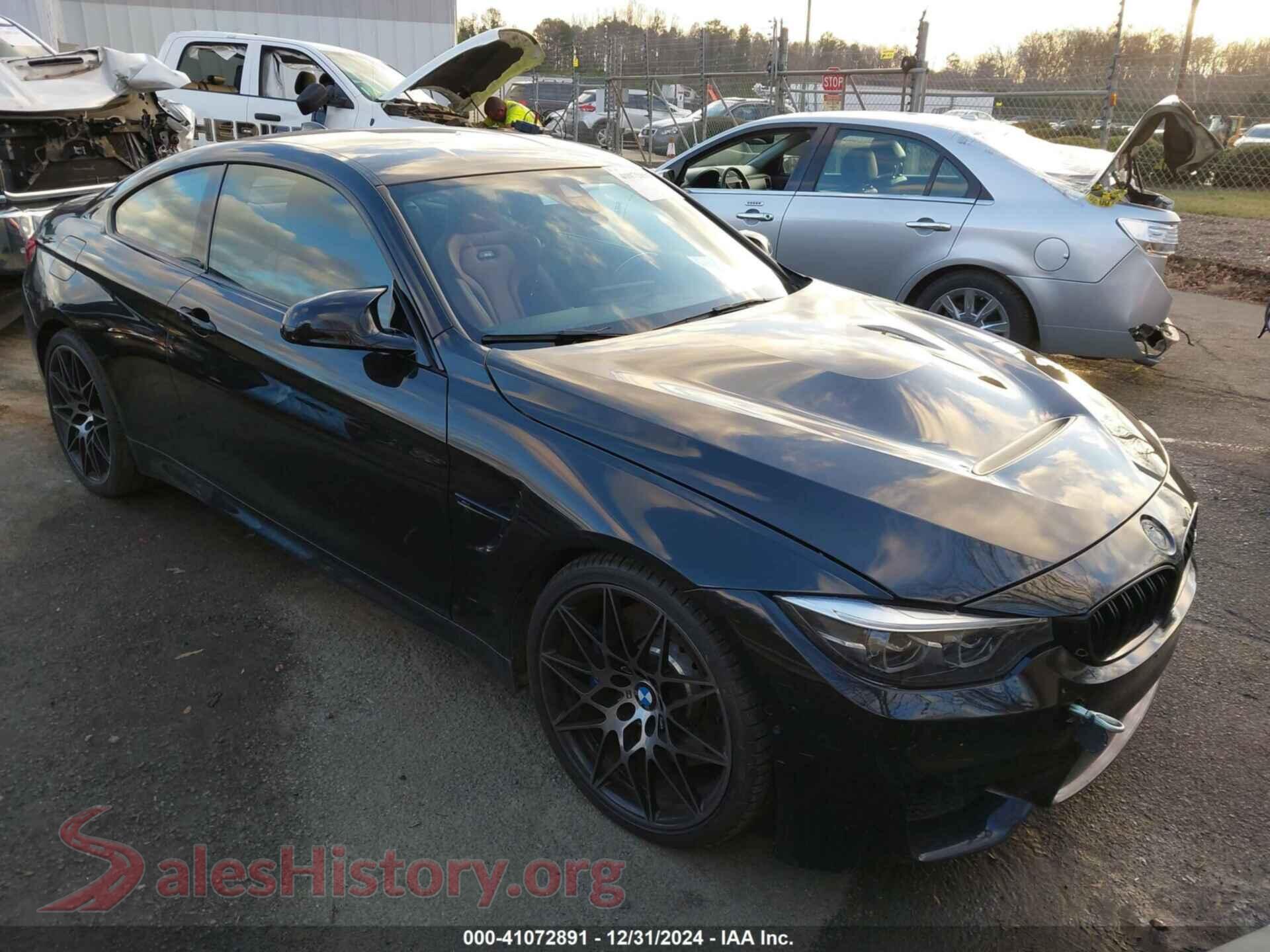 2018 BMW M4 — VIN WBS4Y9C57JAC87432
