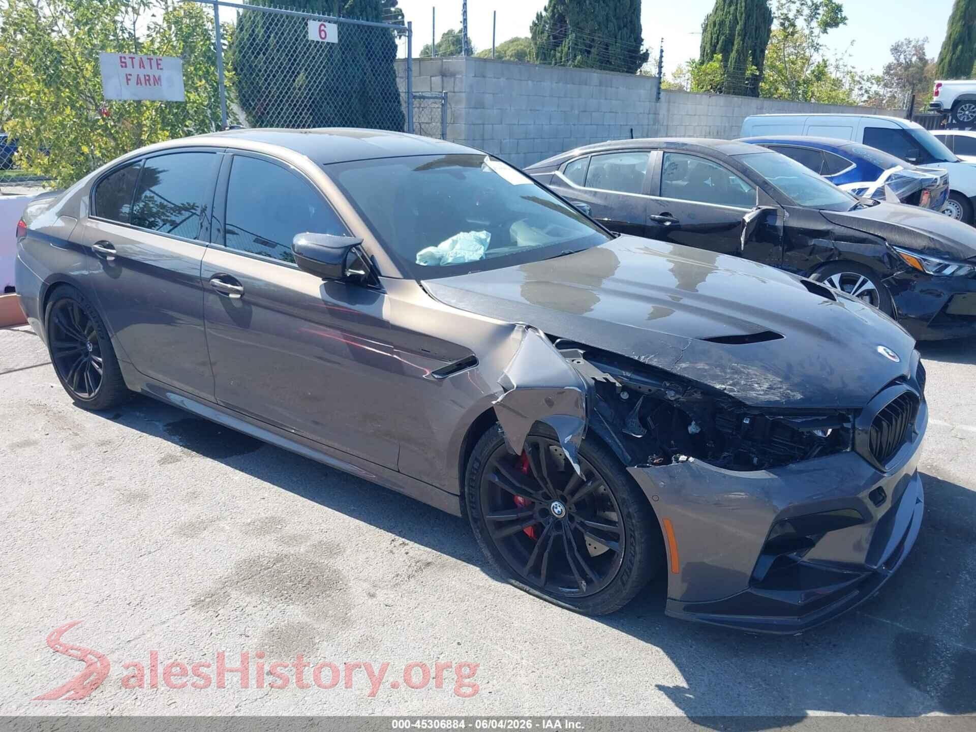 2022 BMW M5 — VIN WBS83CH03NCK94802