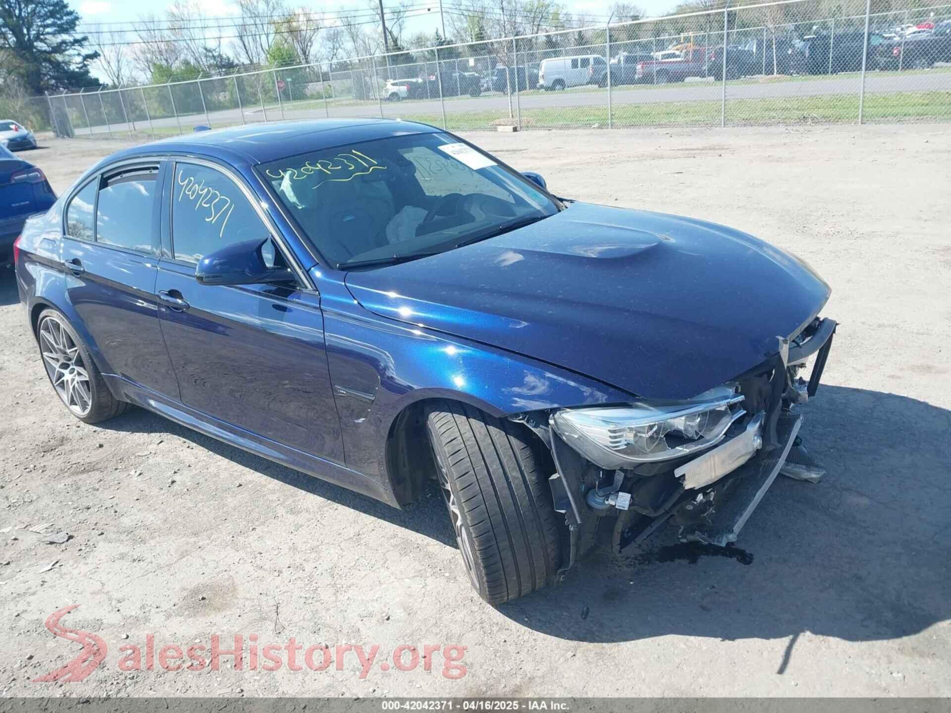 2017 BMW M3 — VIN WBS8M9C30H5G85693