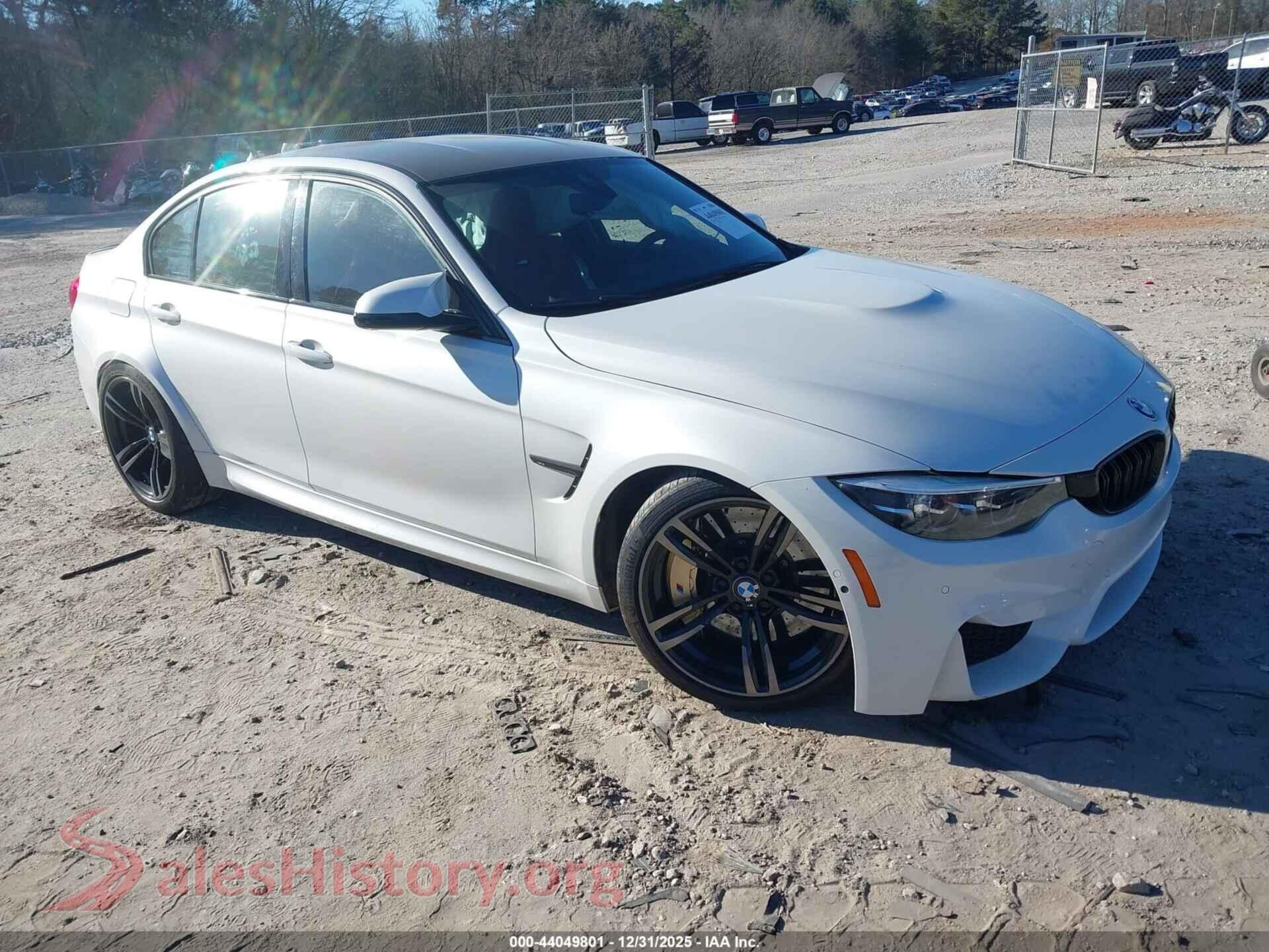 2018 BMW M3 — VIN WBS8M9C51J5K98817