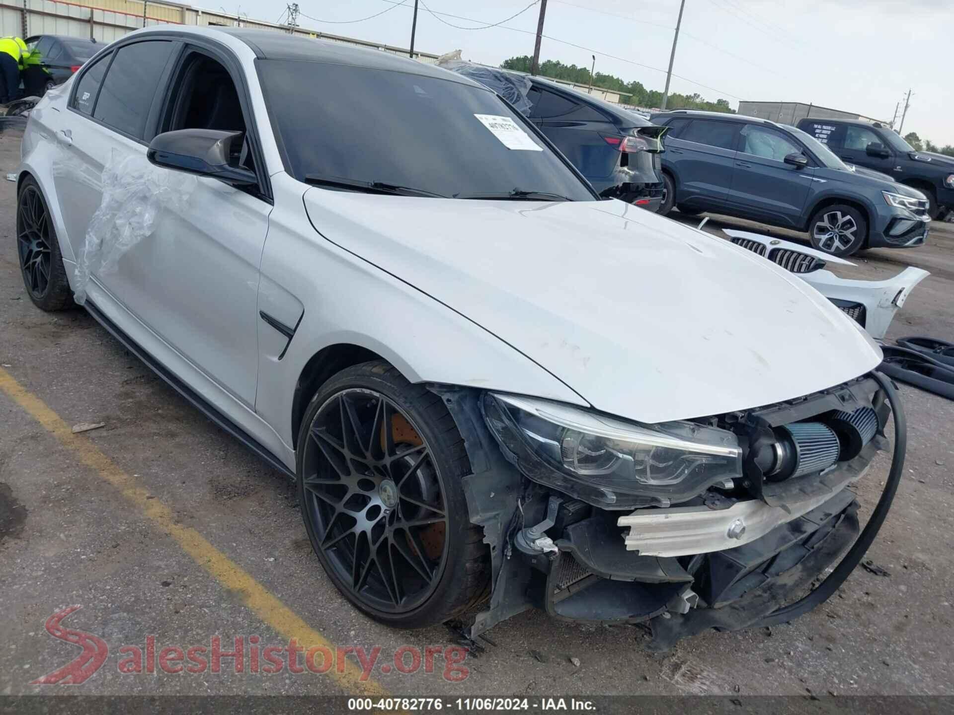 2018 BMW M3 — VIN WBS8M9C54J5J78073