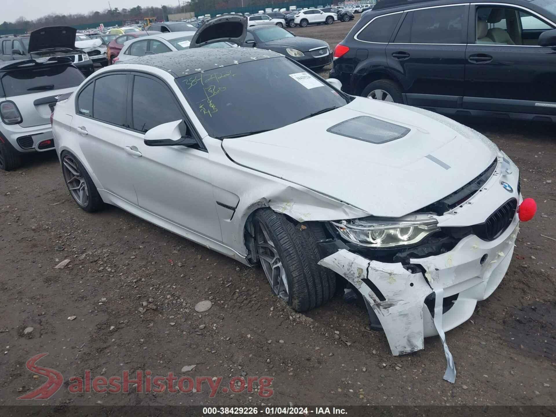 2016 BMW M3 — VIN WBS8M9C57G5D30715