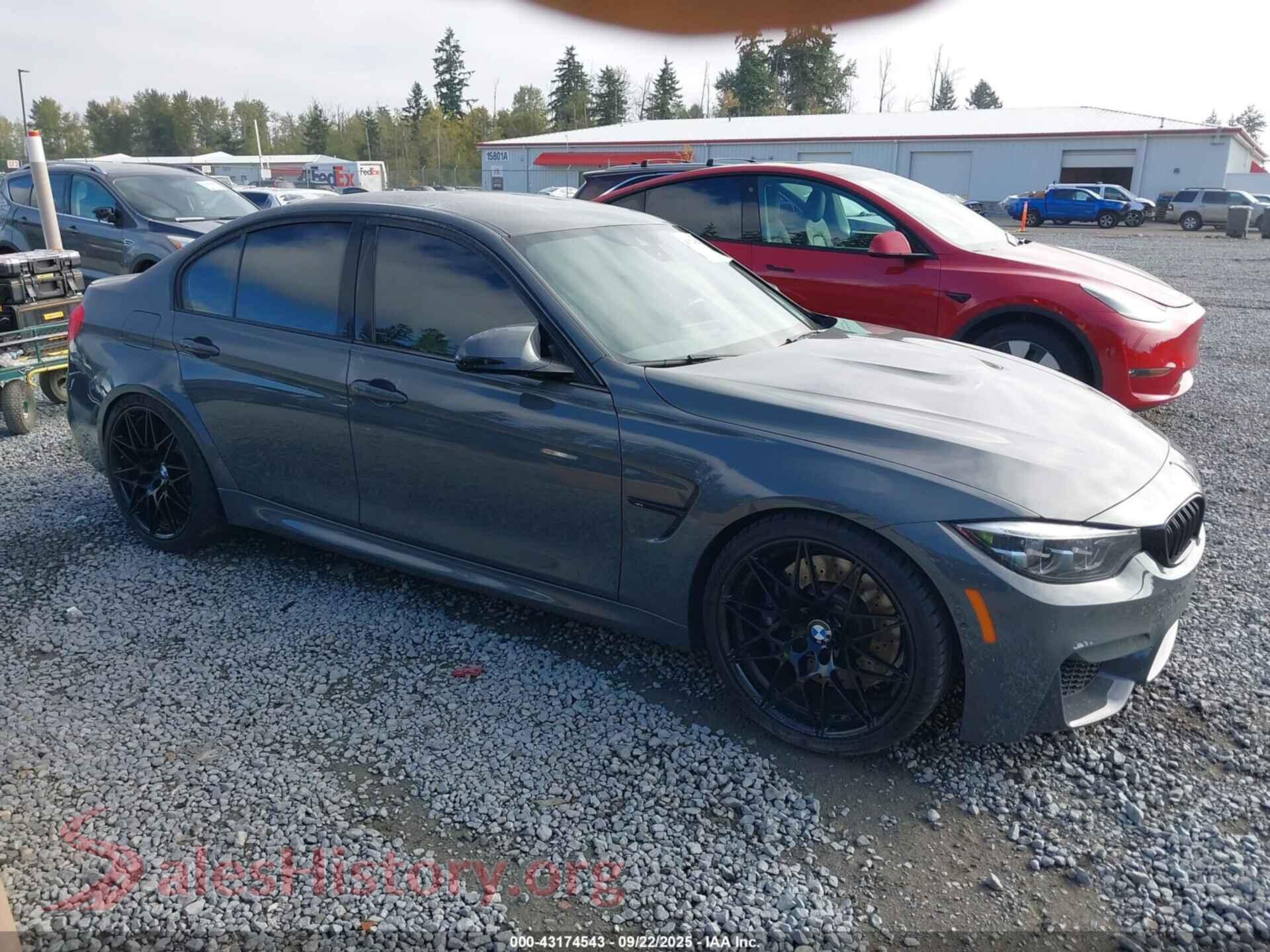 2018 BMW M3 — VIN WBS8M9C59J5K99276
