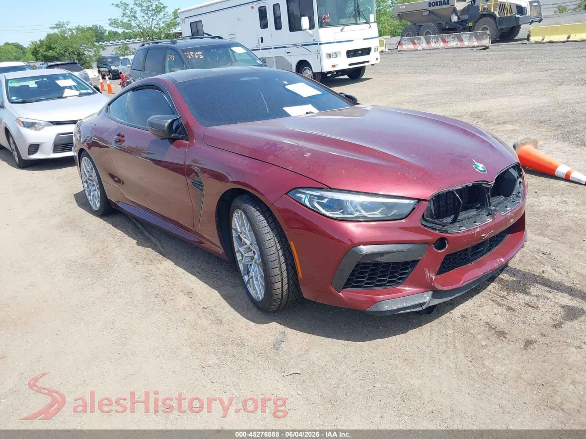 2020 BMW M8 — VIN WBSAE0C07LCD74928