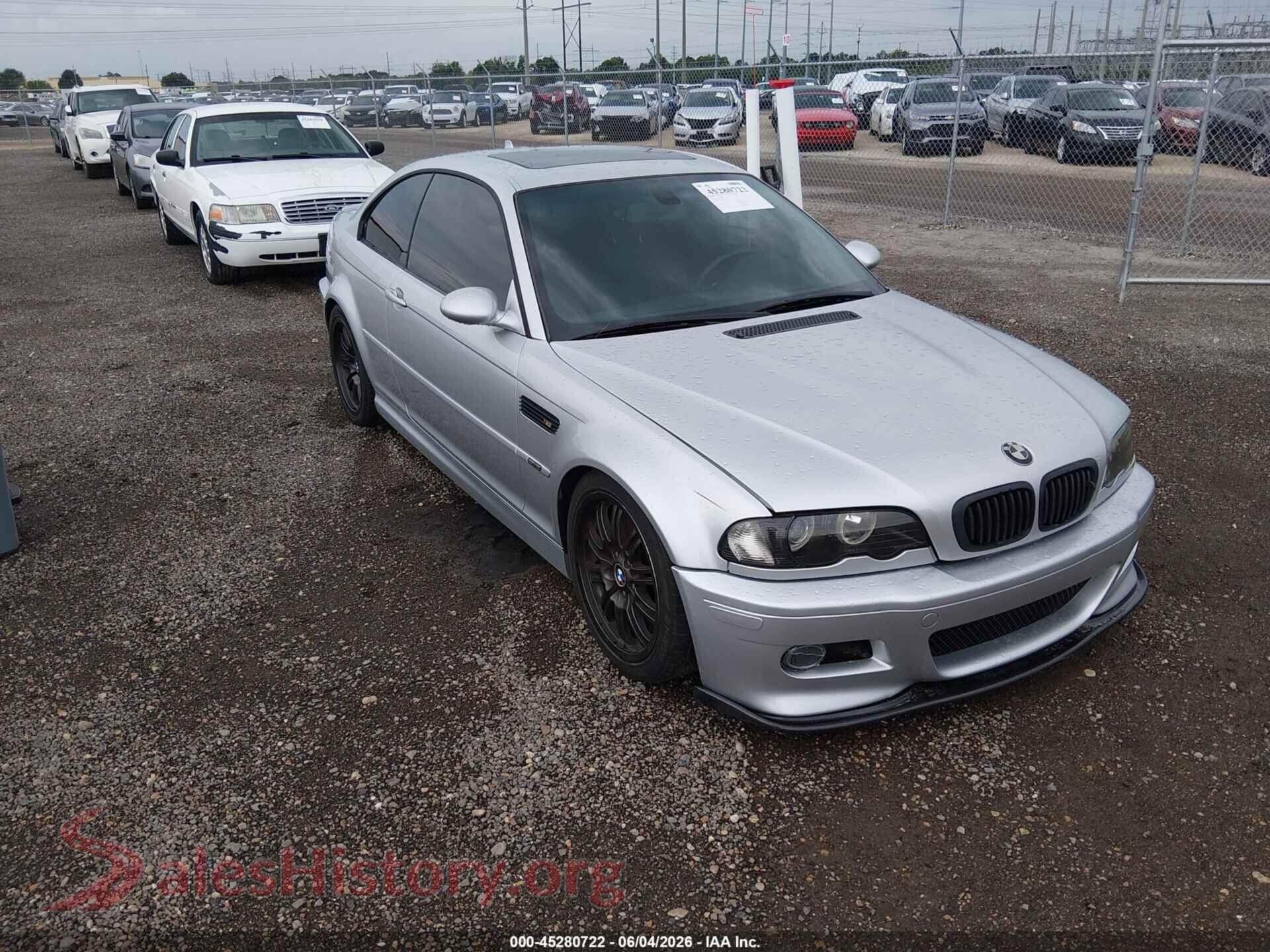 2004 BMW M3 — VIN WBSBL93424PN57470