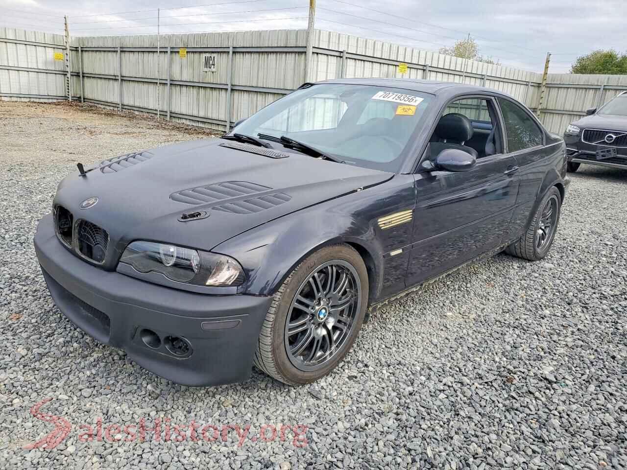 2003 BMW M3 — VIN WBSBL93493JR20123