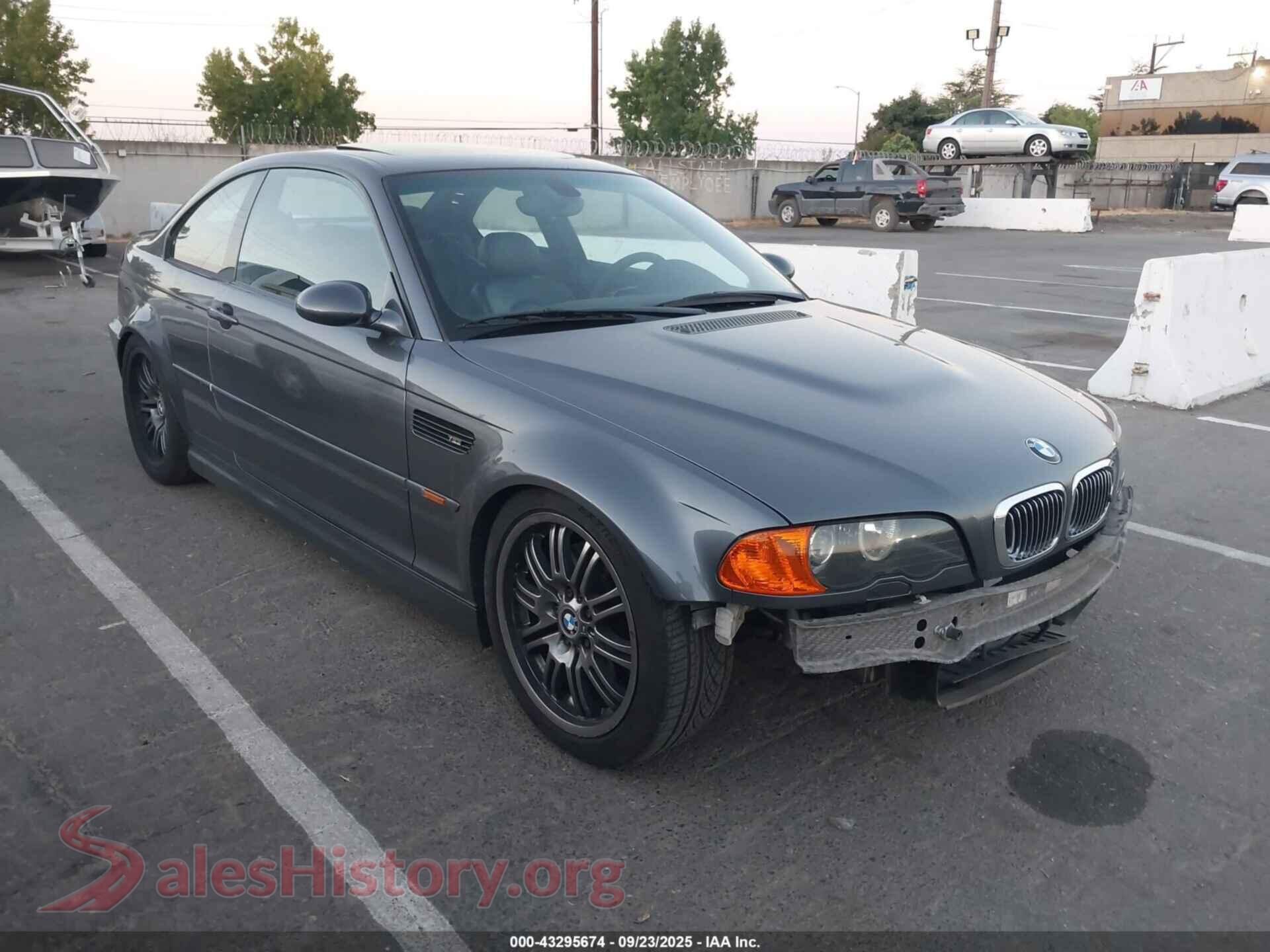2002 BMW M3 — VIN WBSBL934X2JR14796
