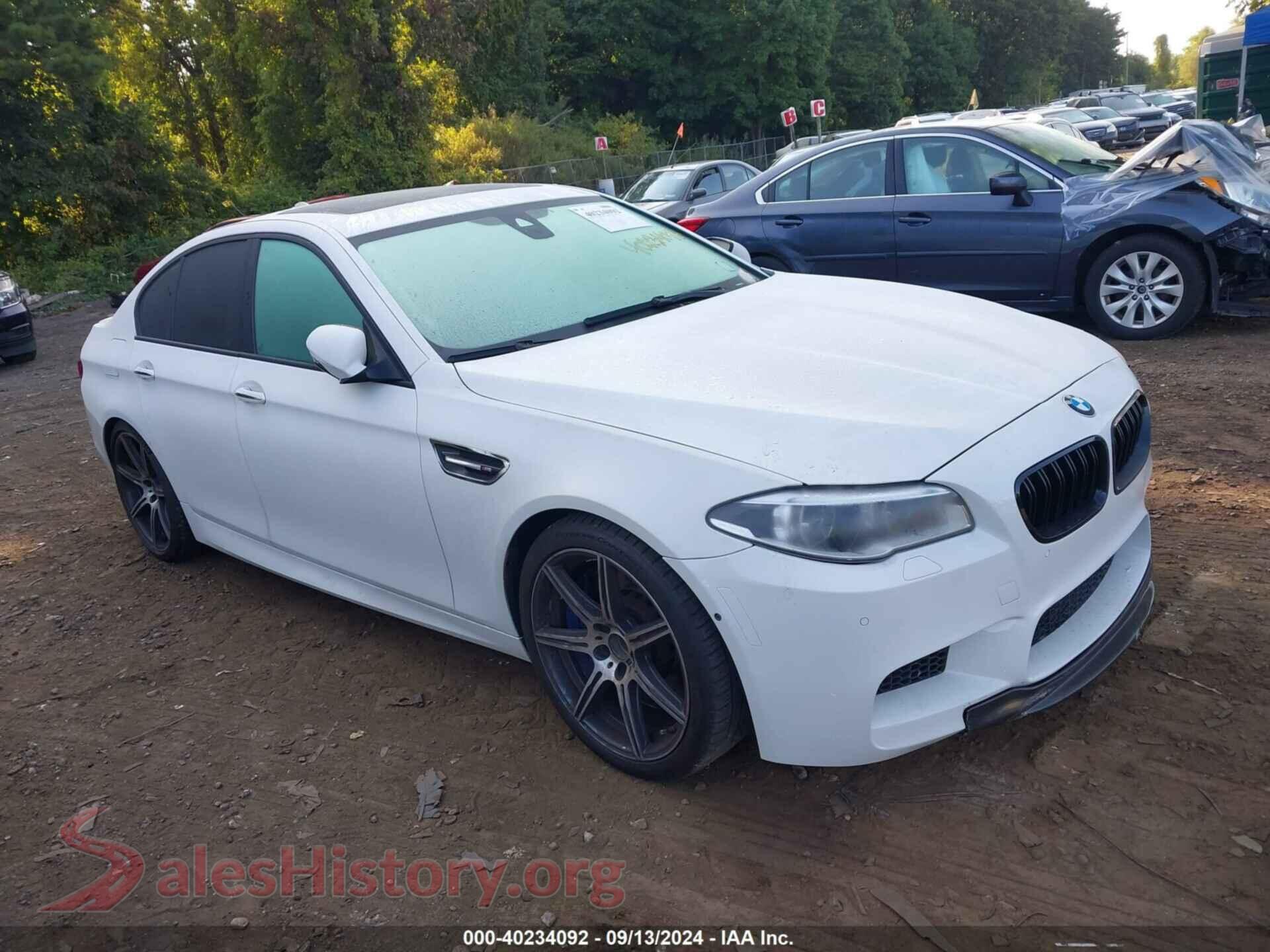 2014 BMW M5 — VIN WBSFV9C56ED097656