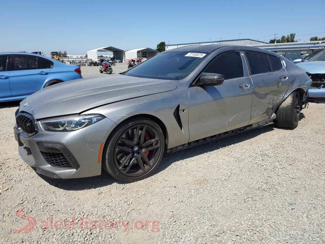 2021 BMW M8 — VIN WBSGV0C03MCF25713