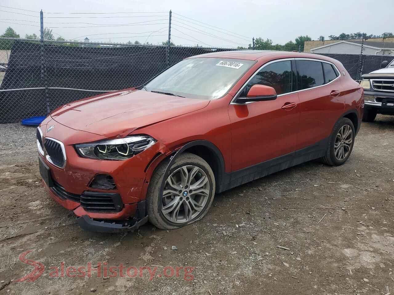 2022 BMW X2 — VIN WBXYJ1C05N5V10777