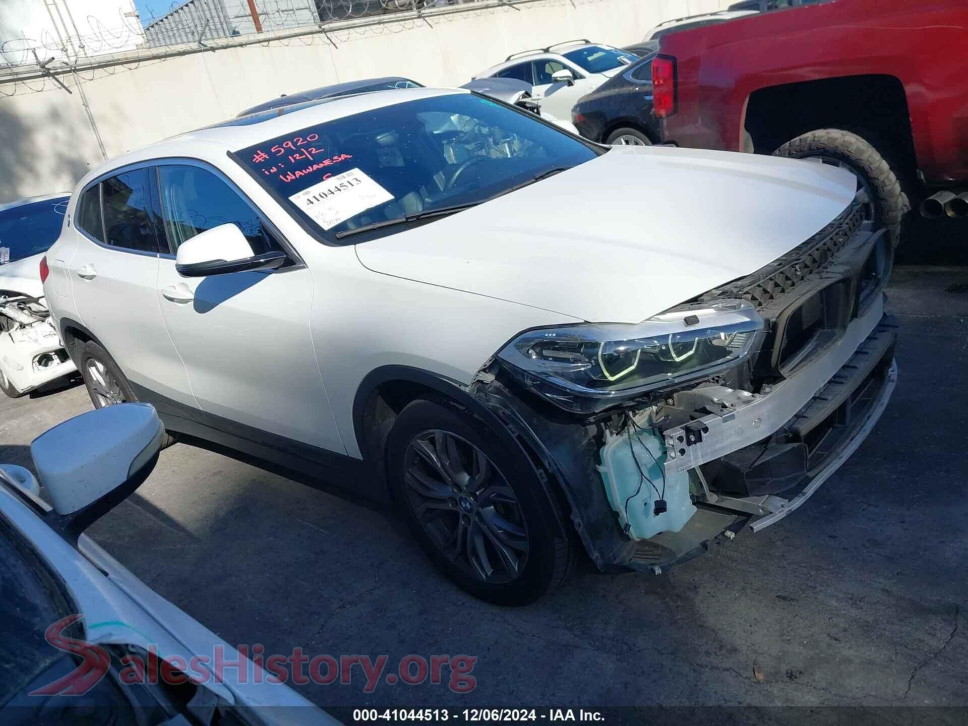 2018 BMW X2 — VIN WBXYJ3C37JEJ82603
