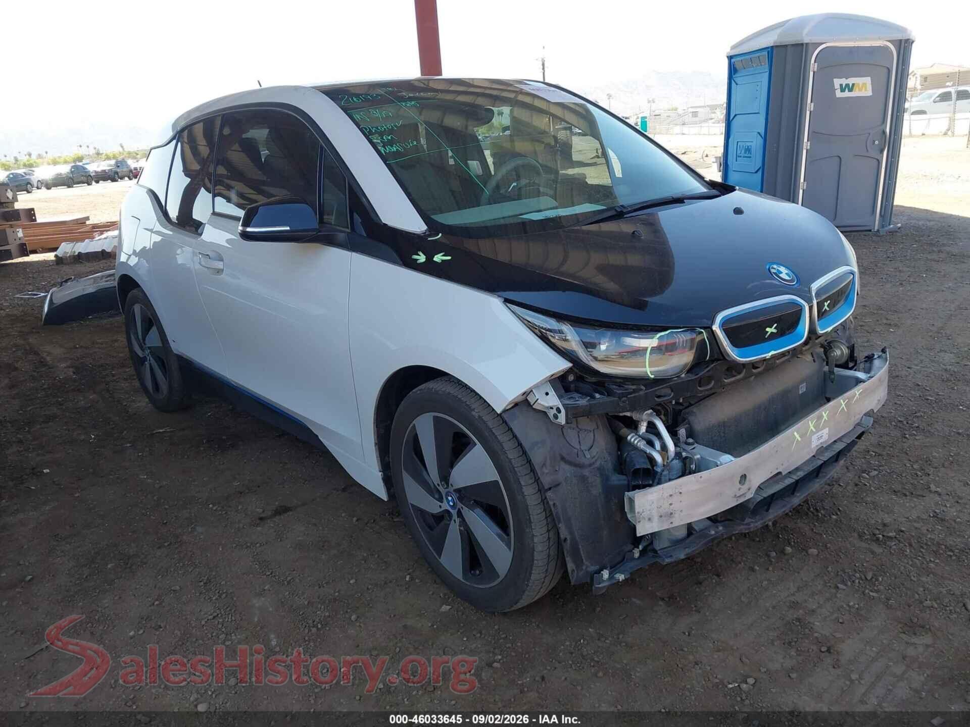 2015 BMW I3 — VIN WBY1Z2C54FV555914