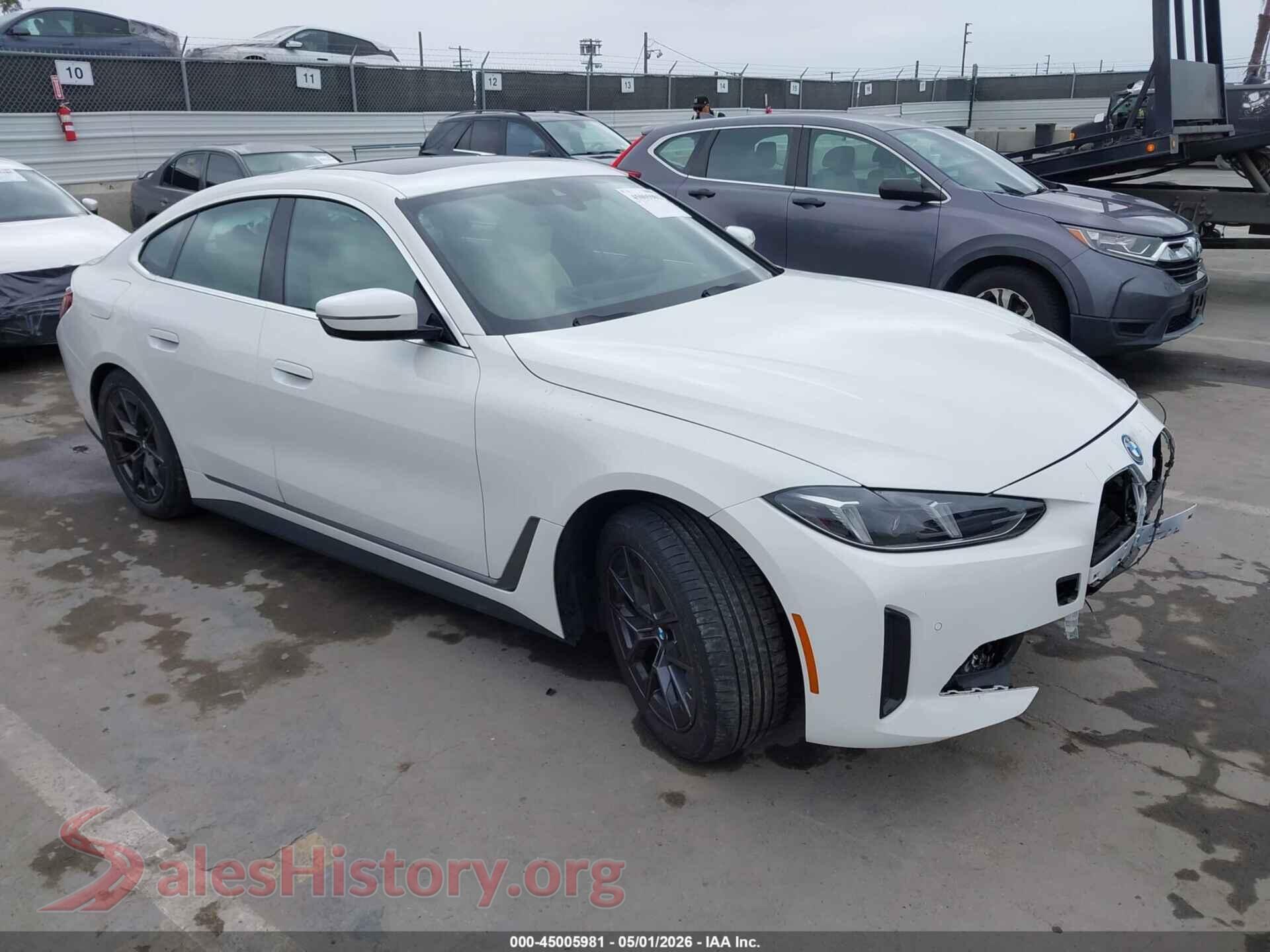 2025 BMW I4 GRAN COUPE — VIN WBY23HD08SFT87792