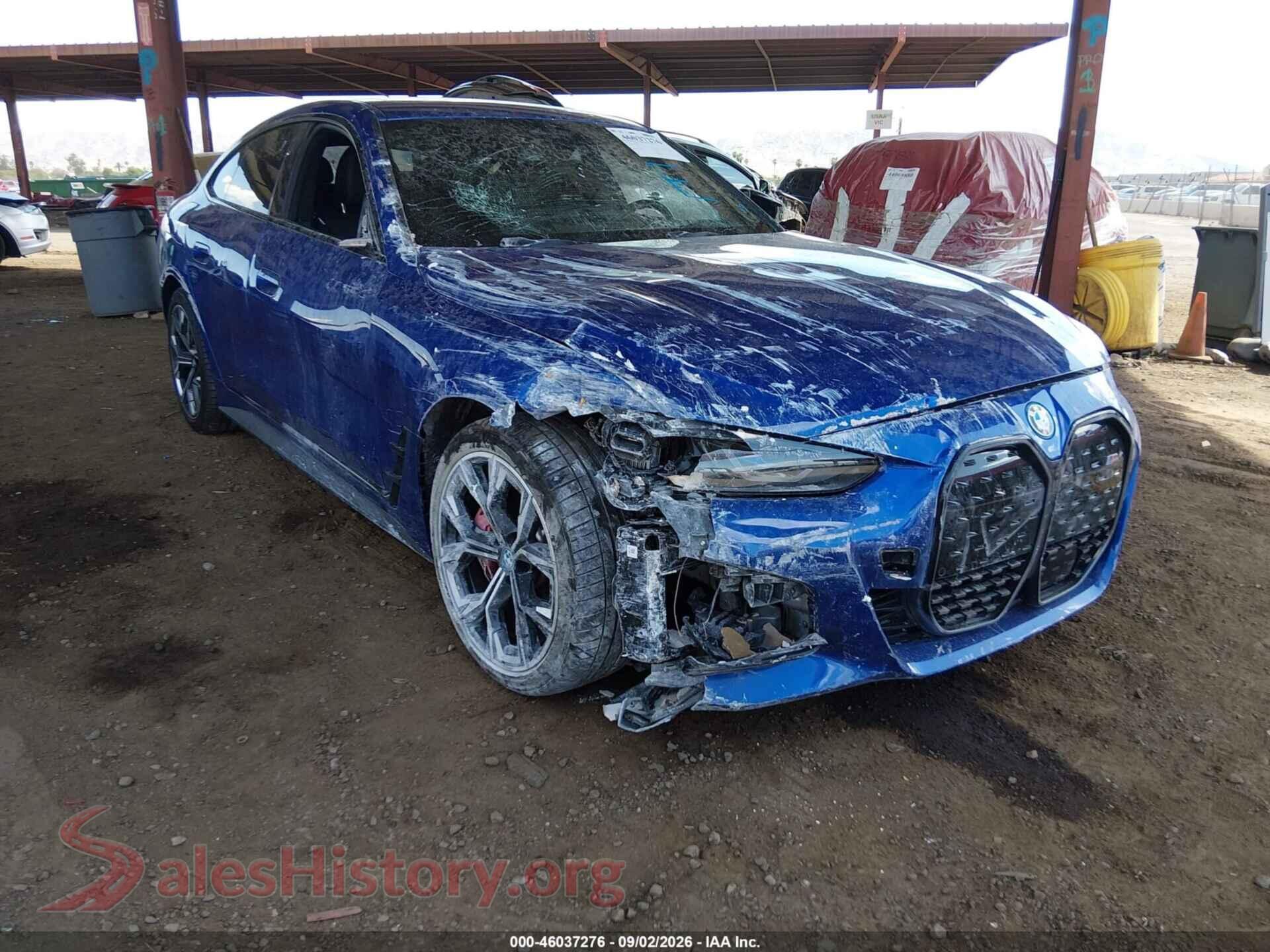 2023 BMW I4 — VIN WBY33AW07PFP83163